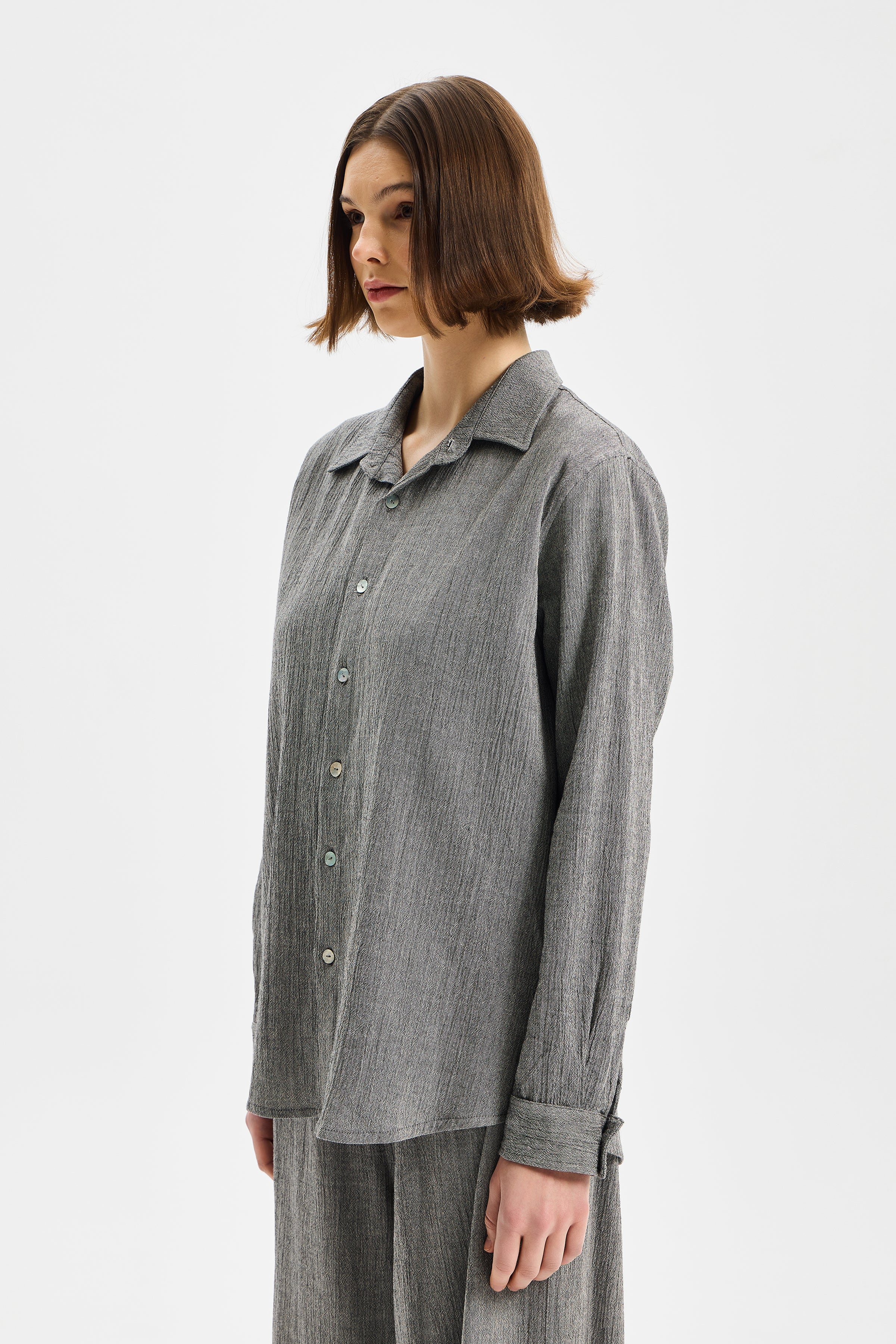 Amplia  Oversize Women’s Shirt Anthracite Black