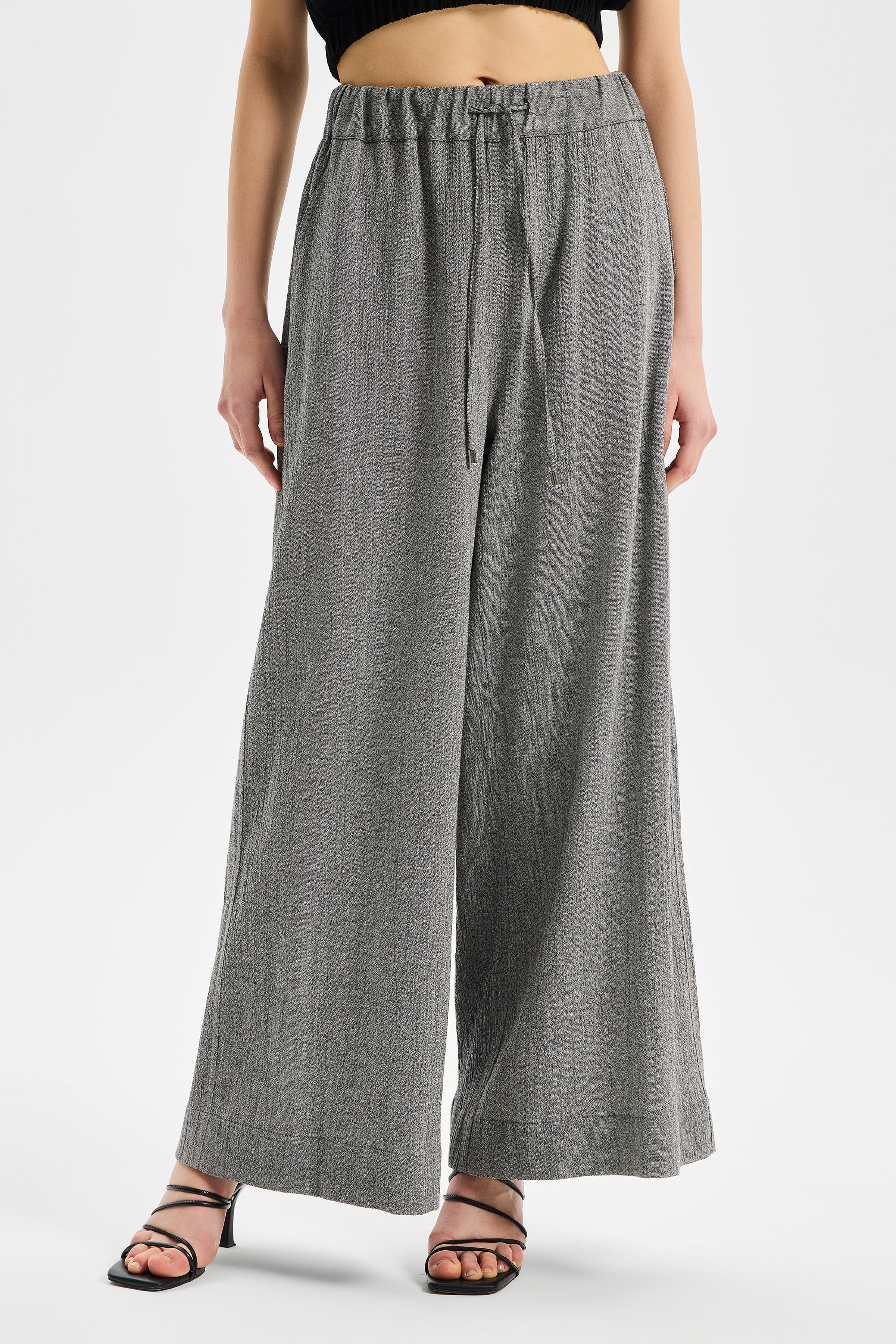 Vasta Oversize Women’s Trousers Anthracite Black