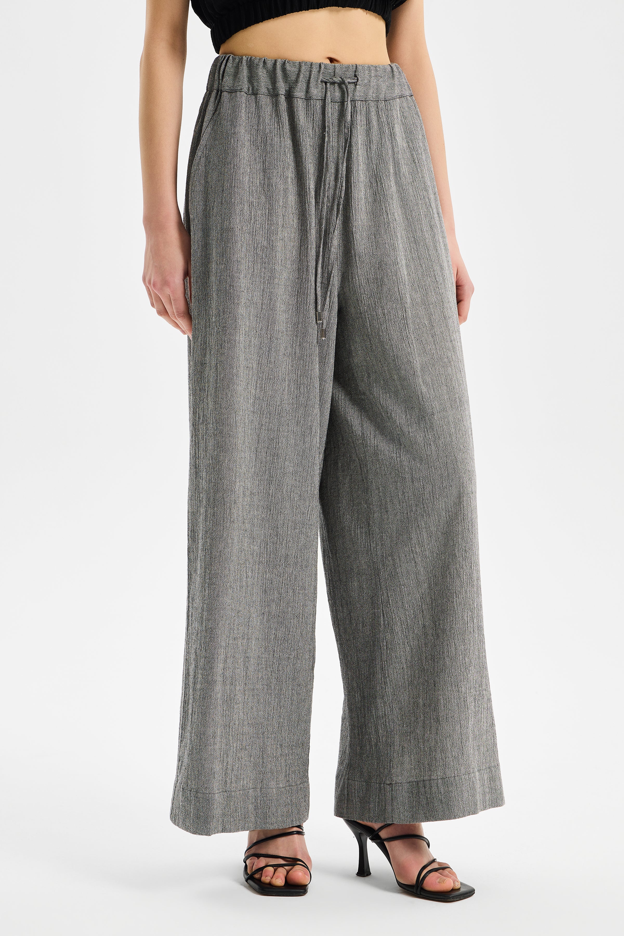 Vasta Oversize Women’s Trousers Anthracite Black
