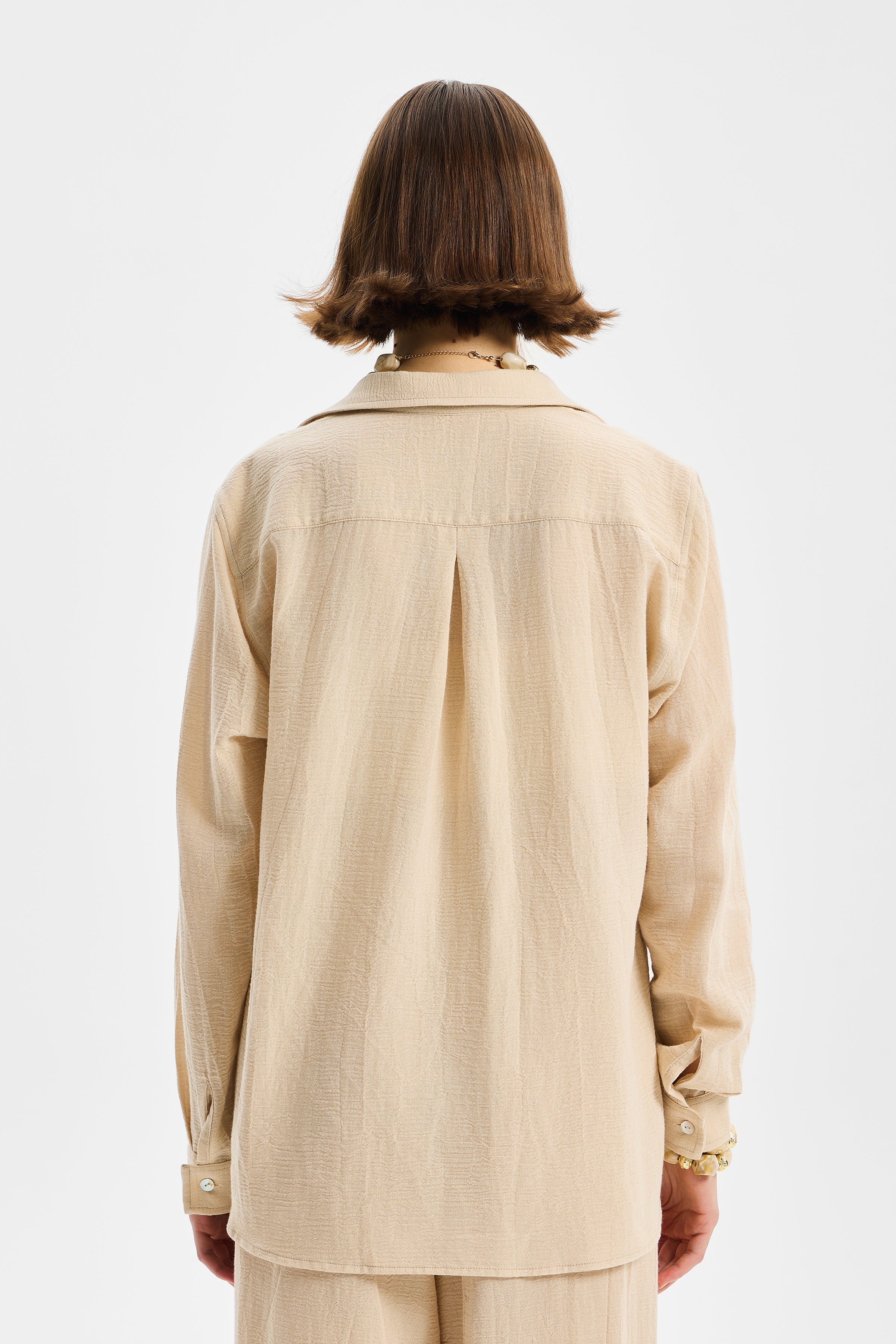 Amplia Oversize Women’s Shirt Stone