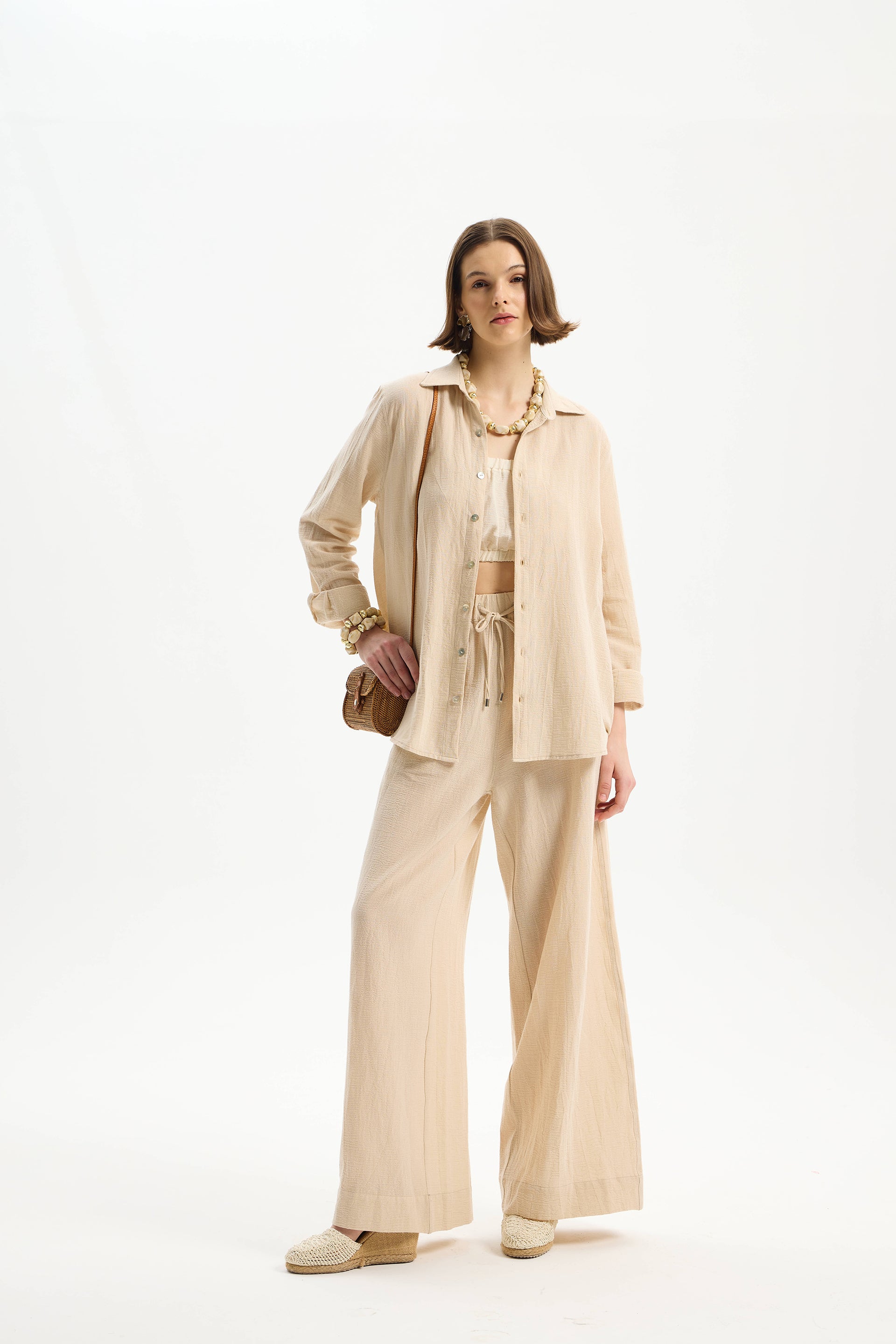 Amplia Oversize Women’s Shirt Stone