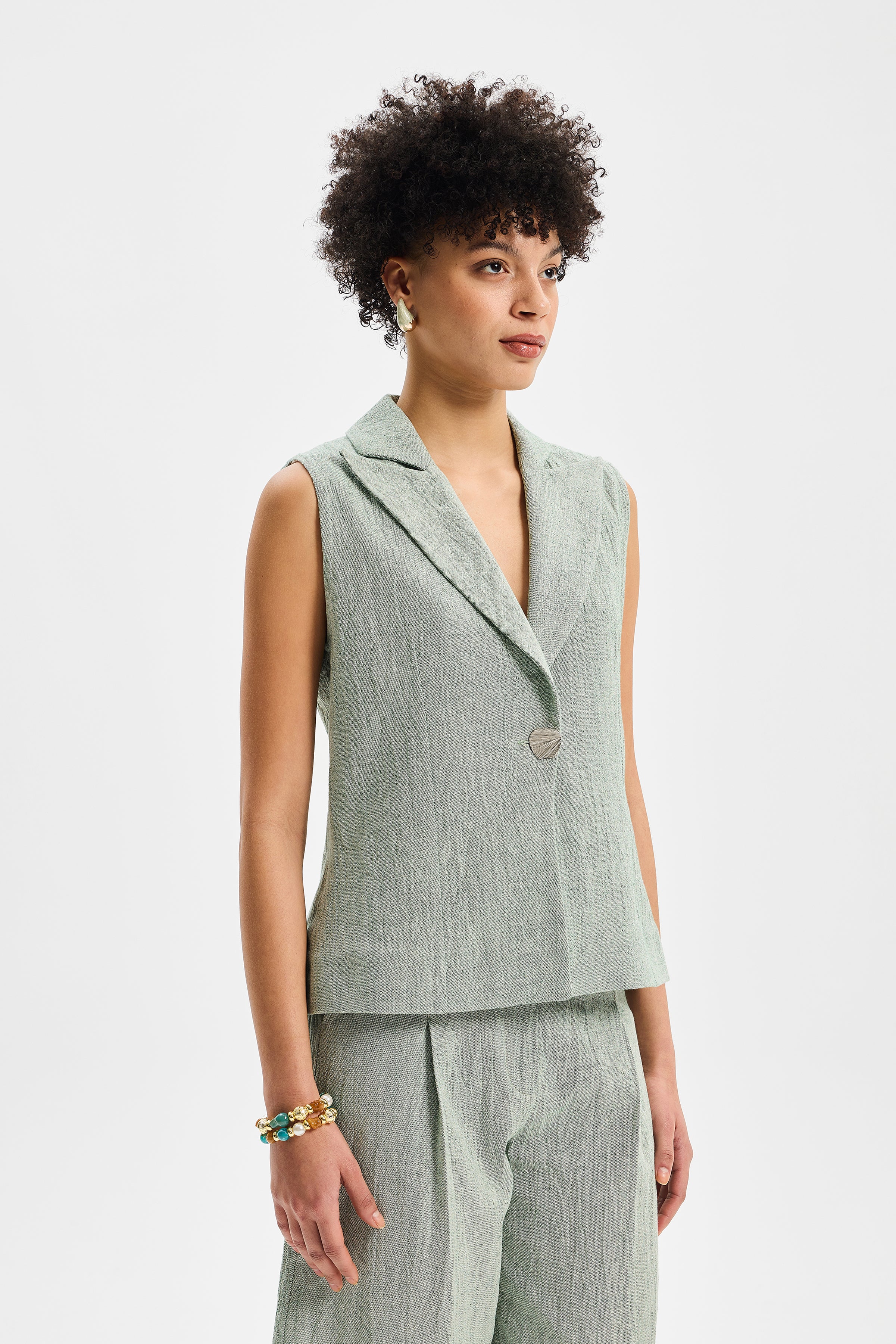 Vera Women’s Vest Mint Green