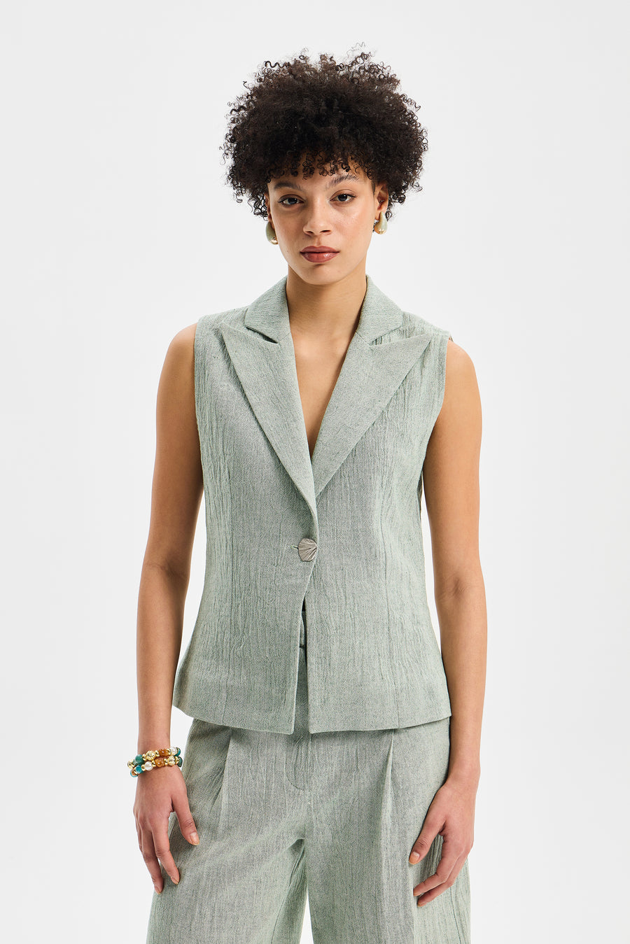 Vera Women’s Vest Mint Green