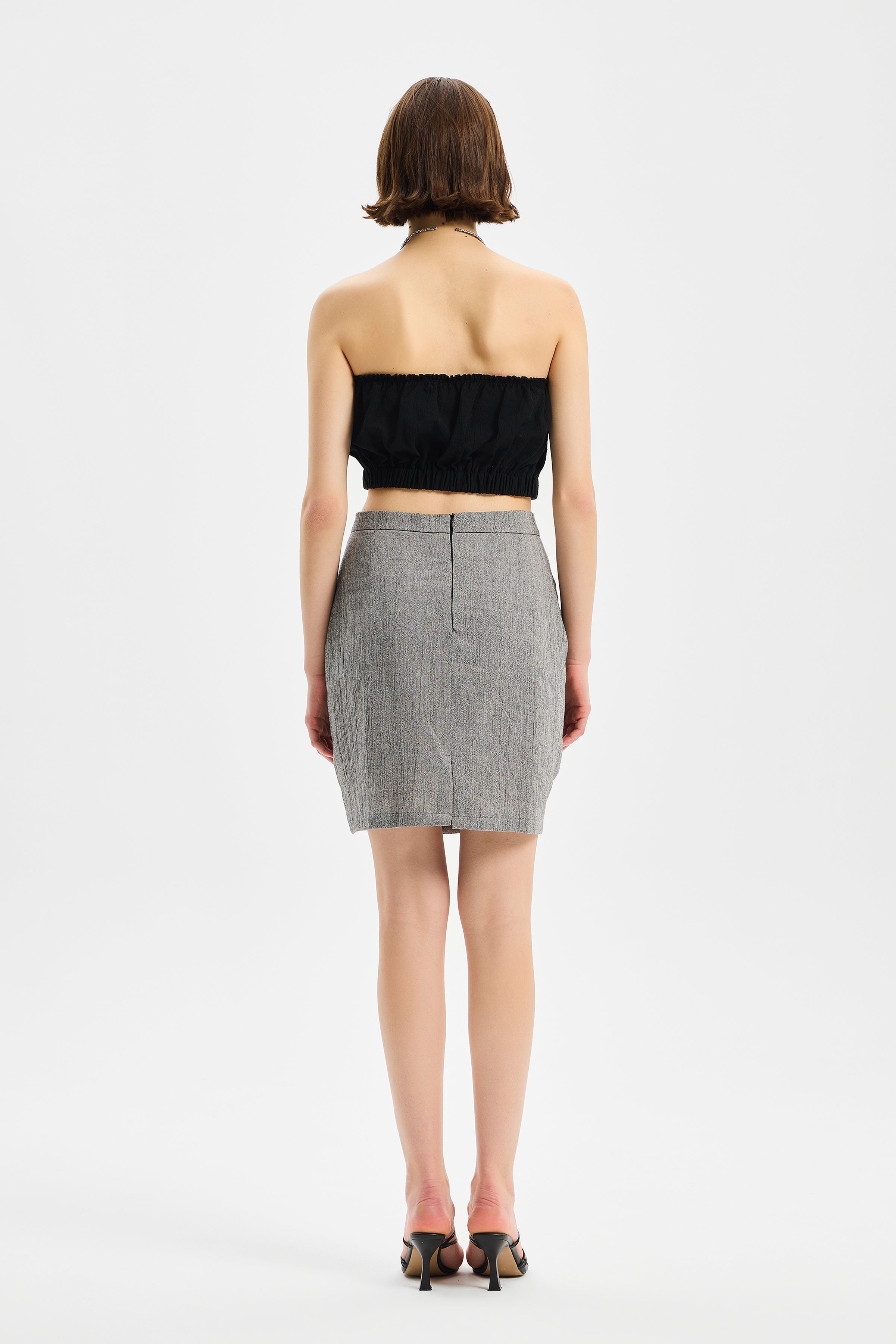 Nodus Mini Skirt Anthracite Black