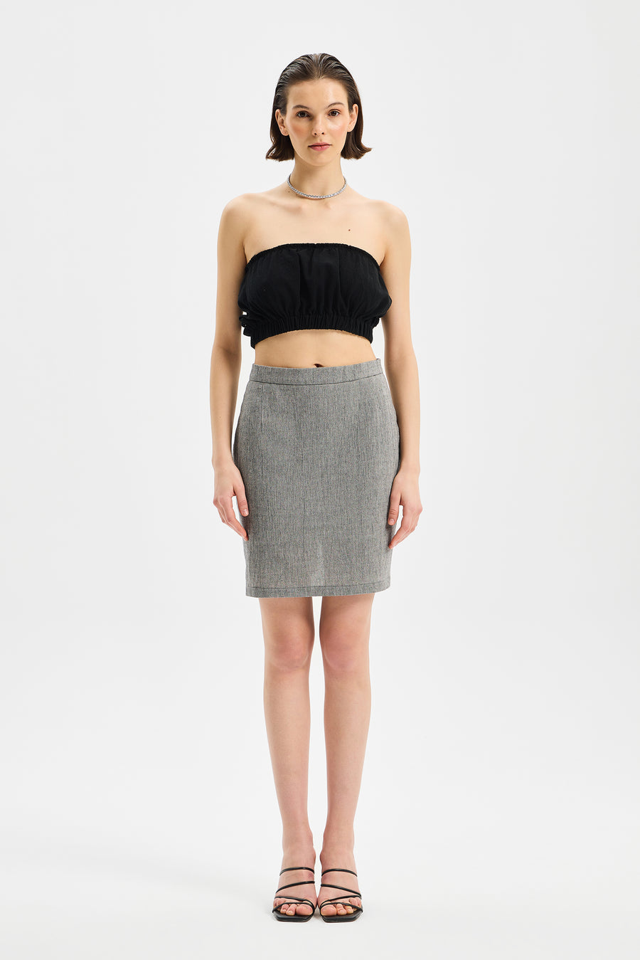 Nodus Mini Skirt Anthracite Black