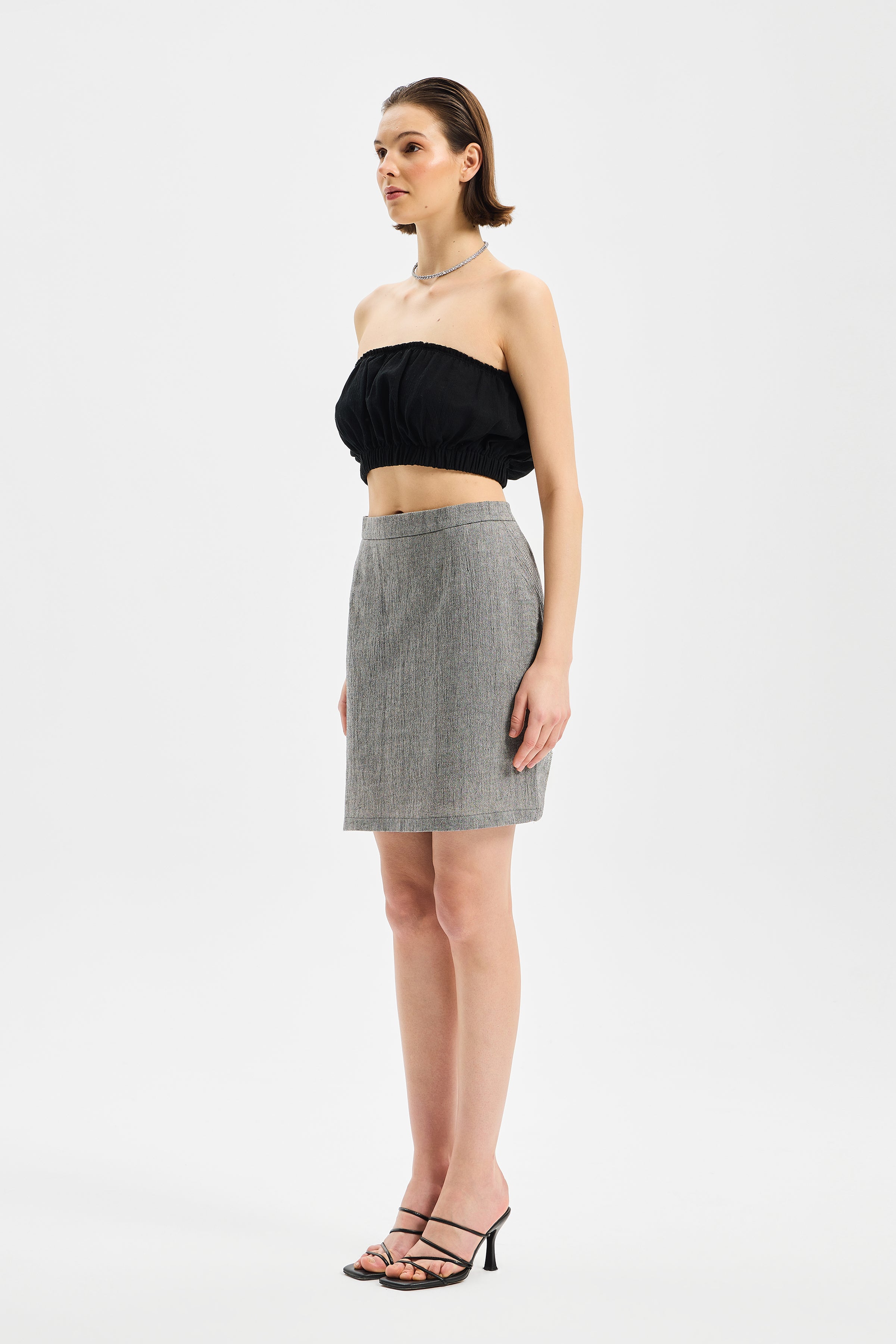 Nodus Mini Etek Antrasit Siyah