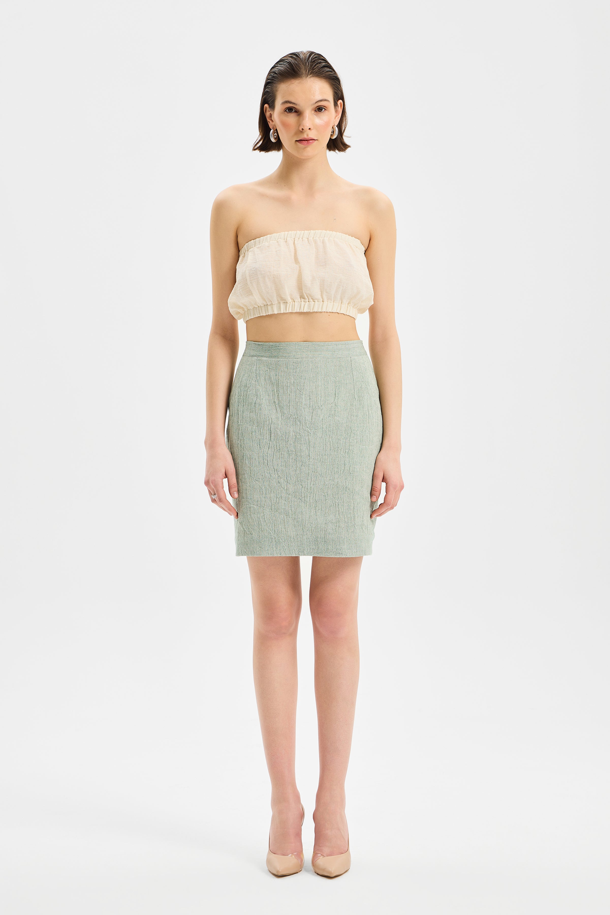 Nodus Mini Etek Mint Yeşili