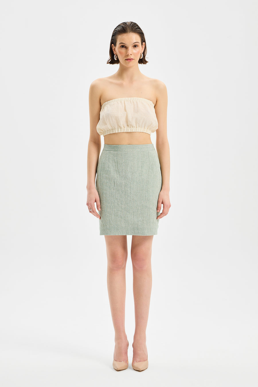 Nodus Mini Etek Mint Yeşili