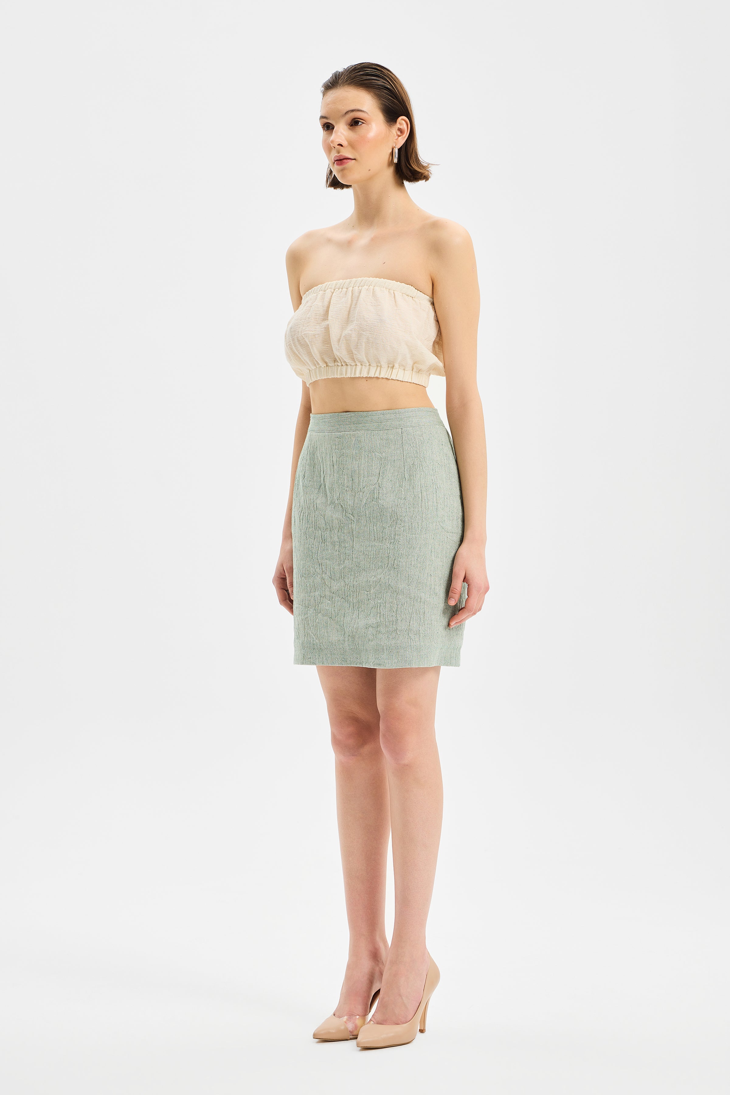 Nodus Mini Etek Mint Yeşili