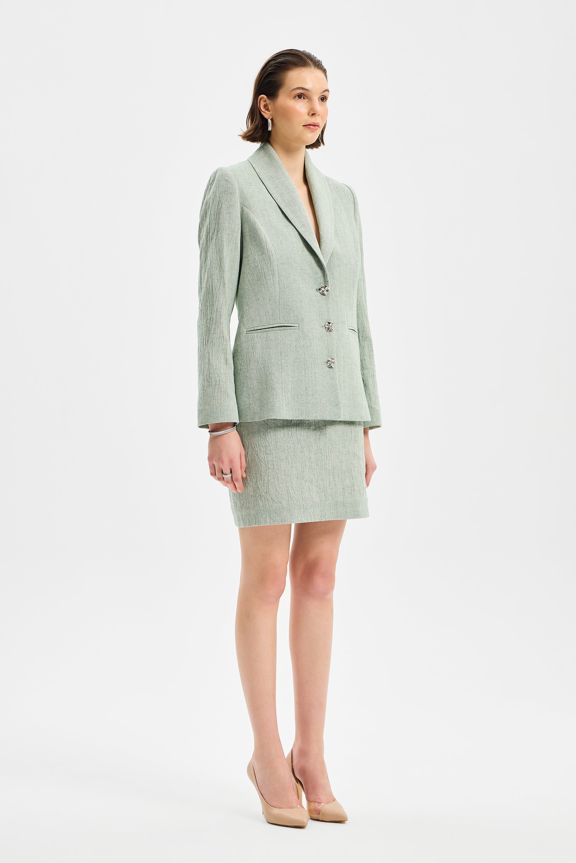 Nodus Mini Etek Mint Yeşili