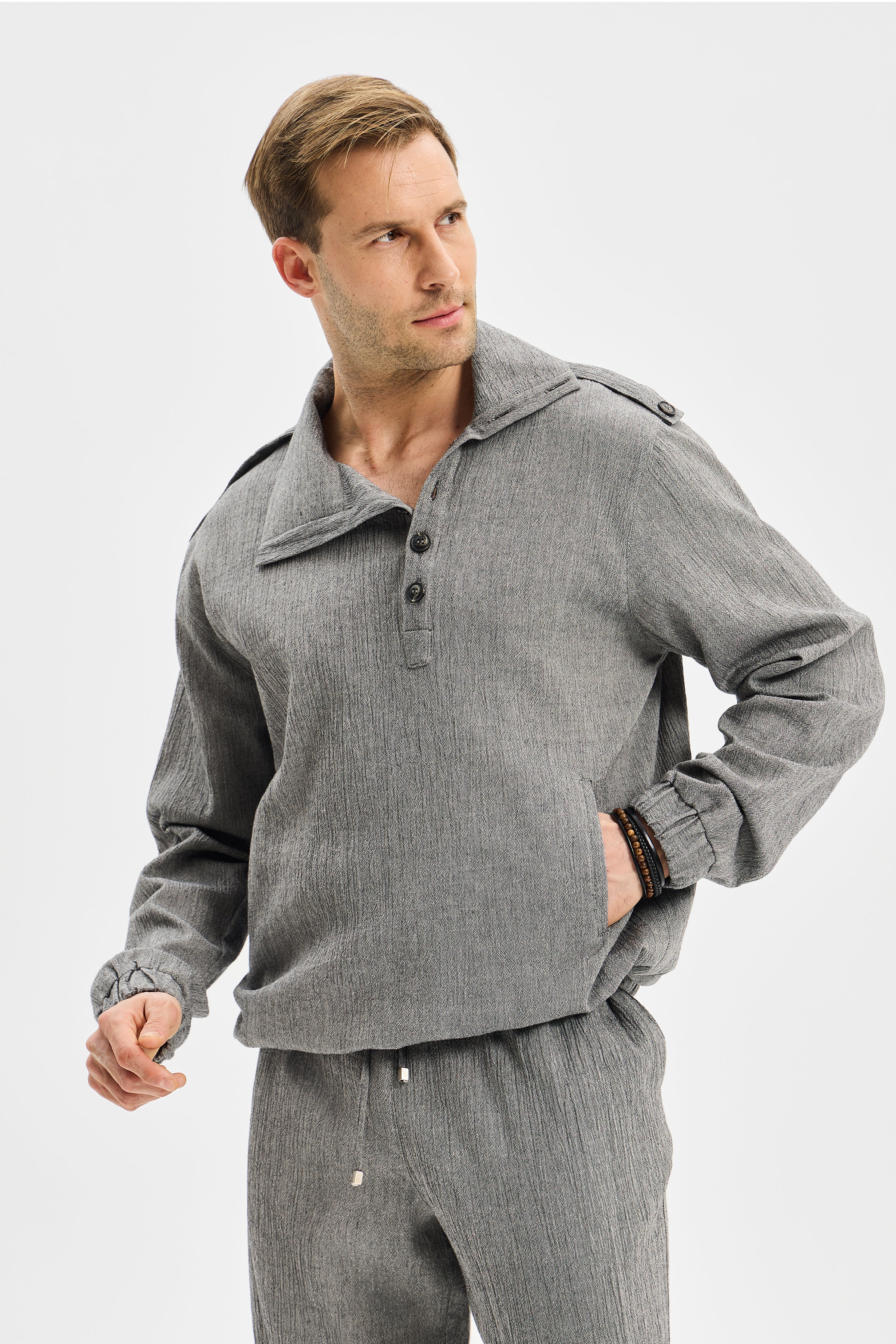 Harbor Erkek Sweatshirt Antrasit Siyah