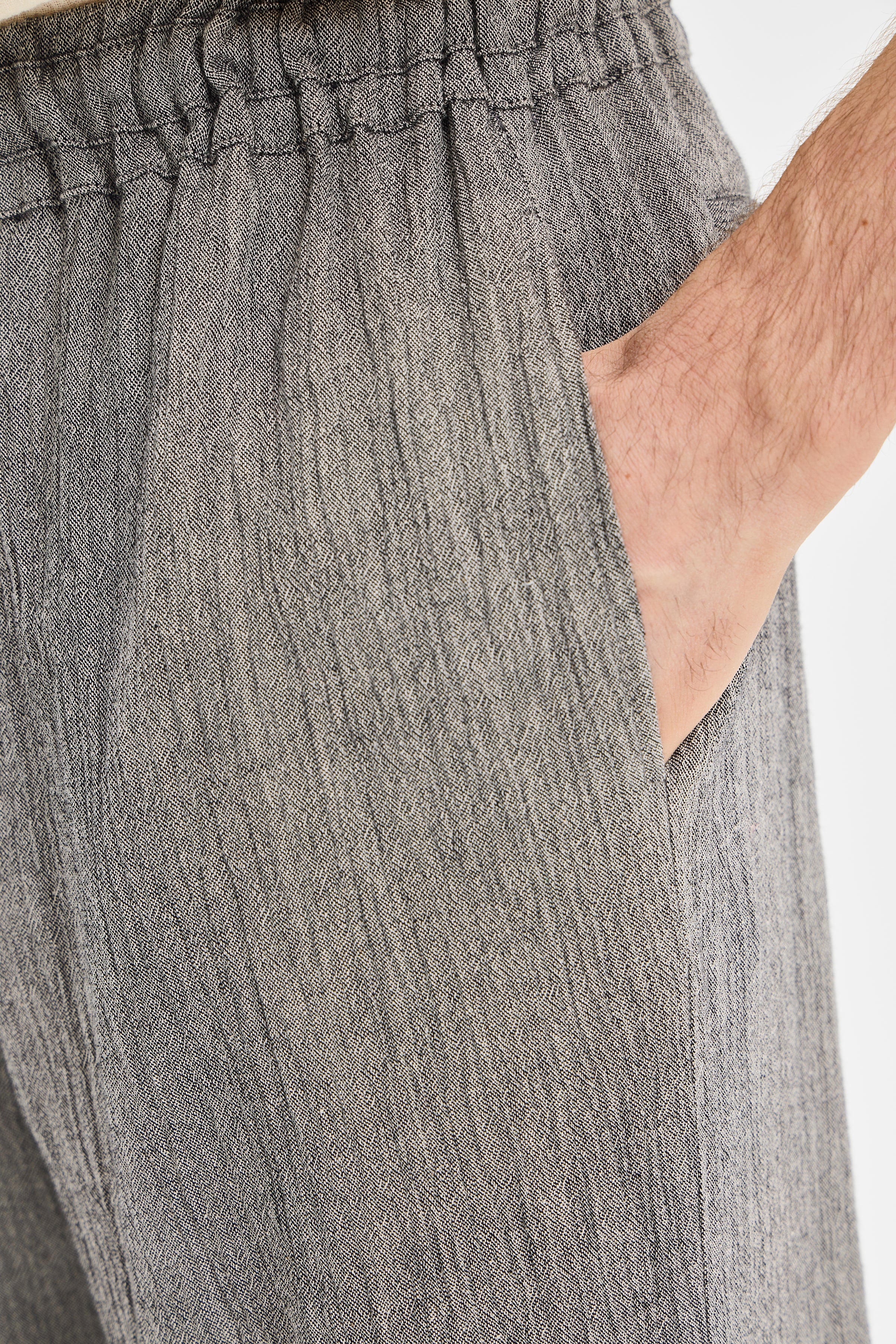 Current Erkek Bol Paça Pantolon Antrasit Siyah