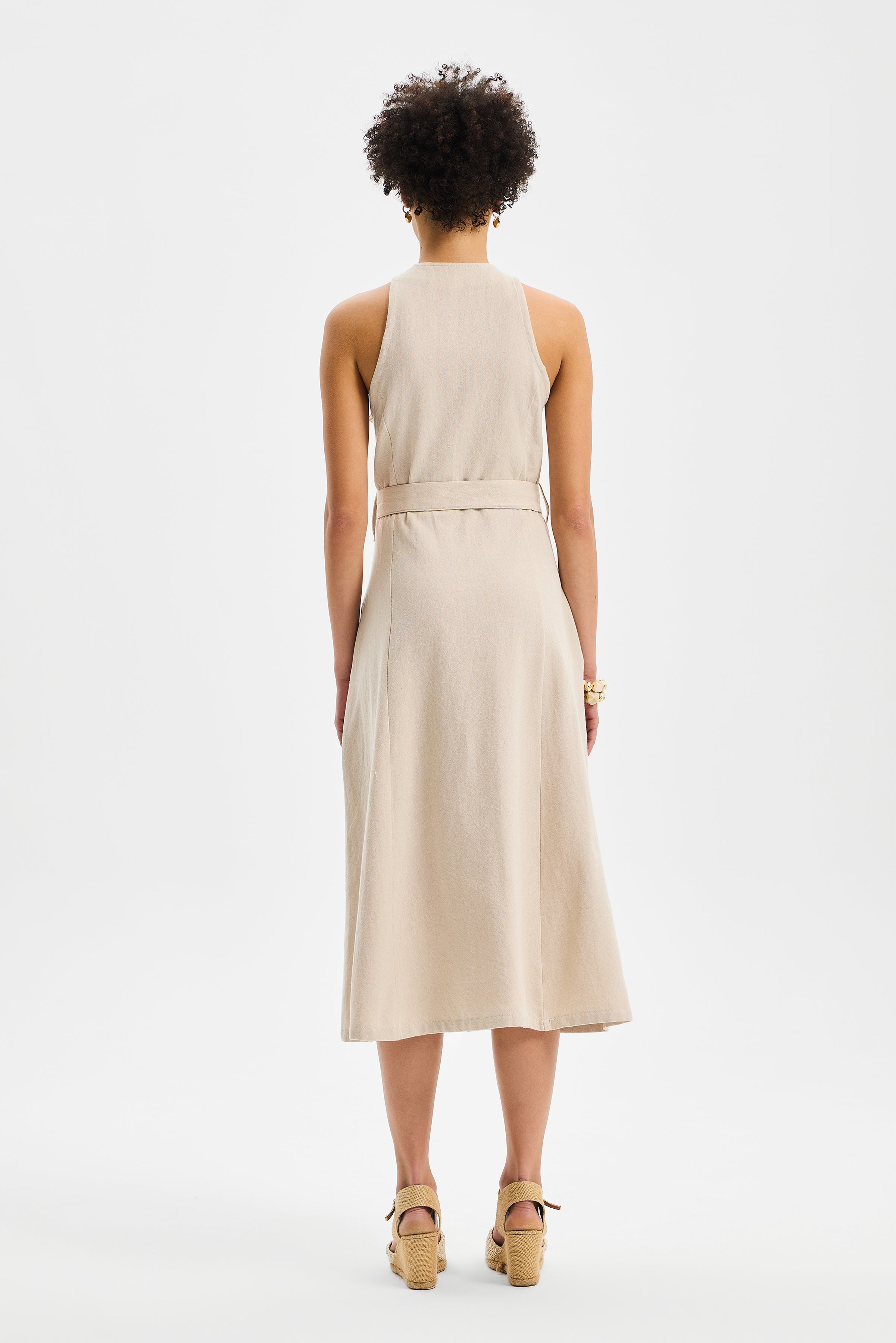 Linea Shirt Dress Stone