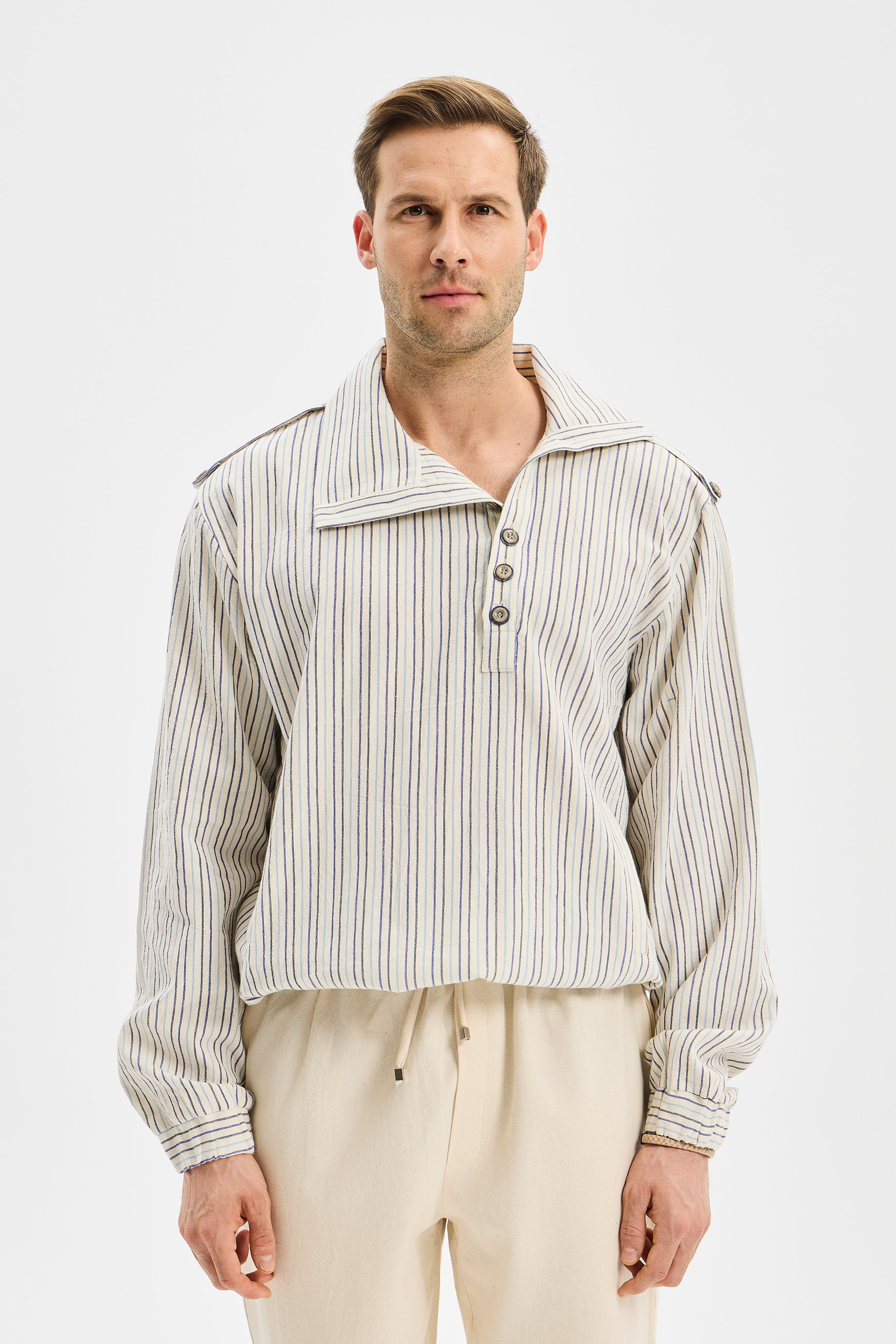 Harbor Erkek Sweatshirt Renkli Çizgili