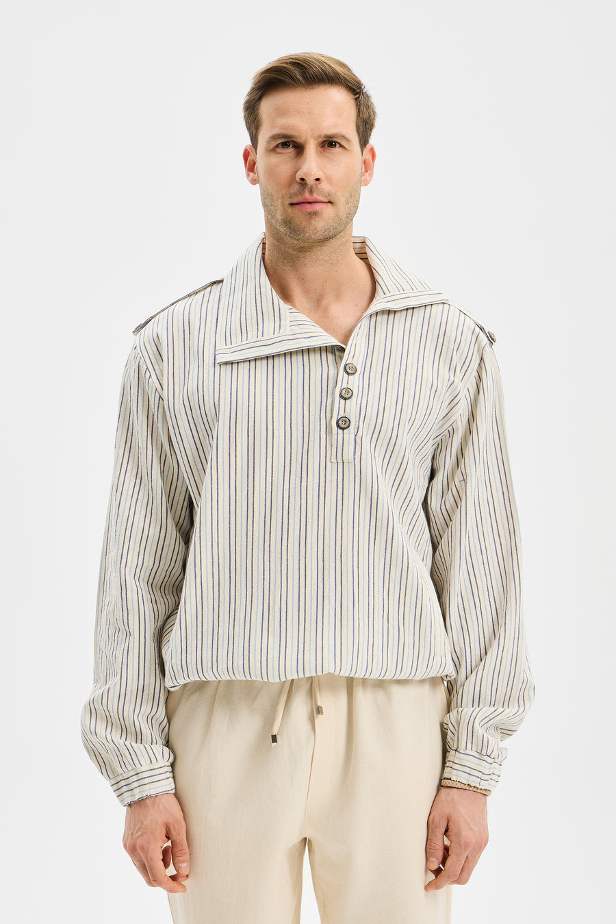 Harbor Erkek Sweatshirt Renkli Çizgili