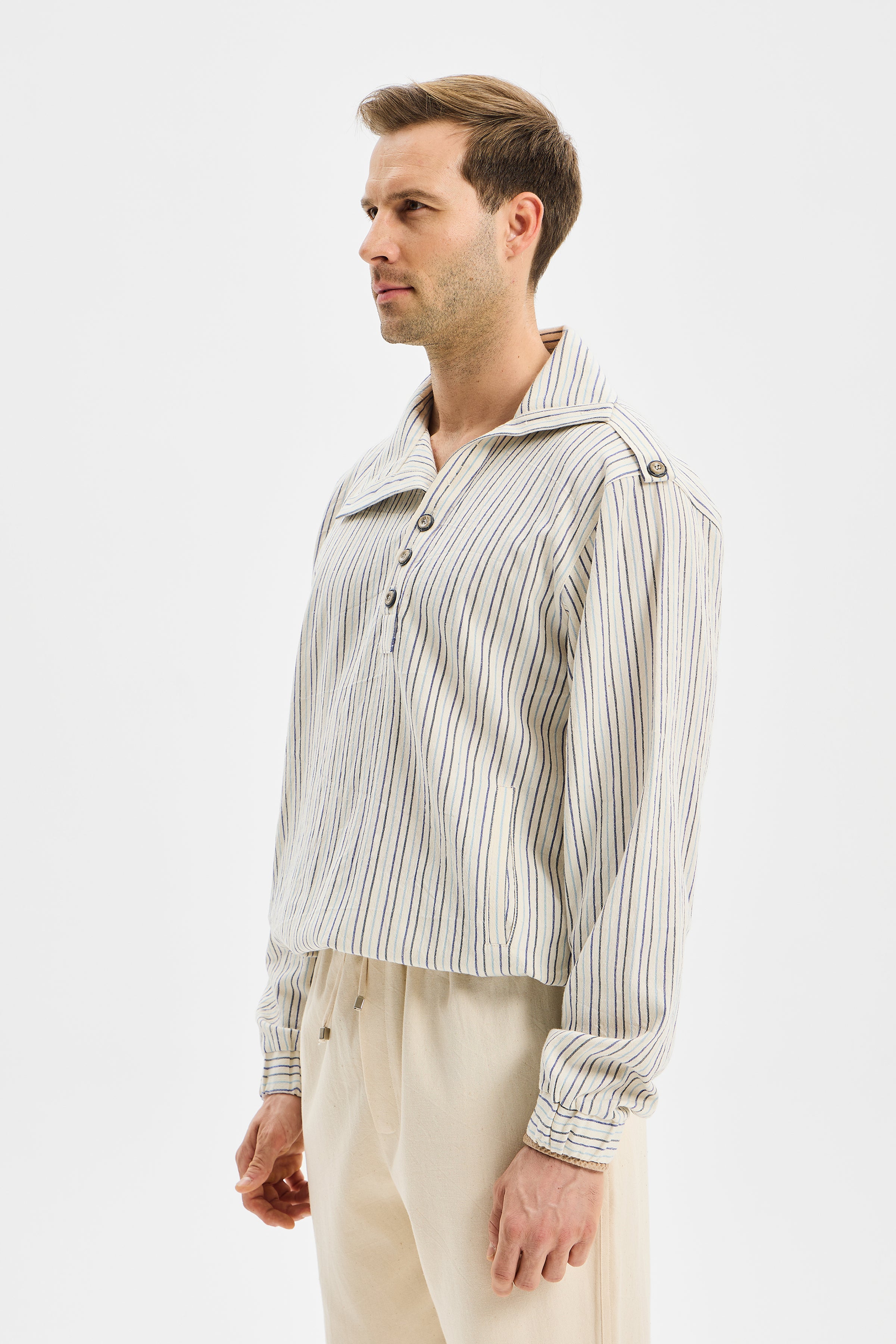 Harbor Erkek Sweatshirt Renkli Çizgili