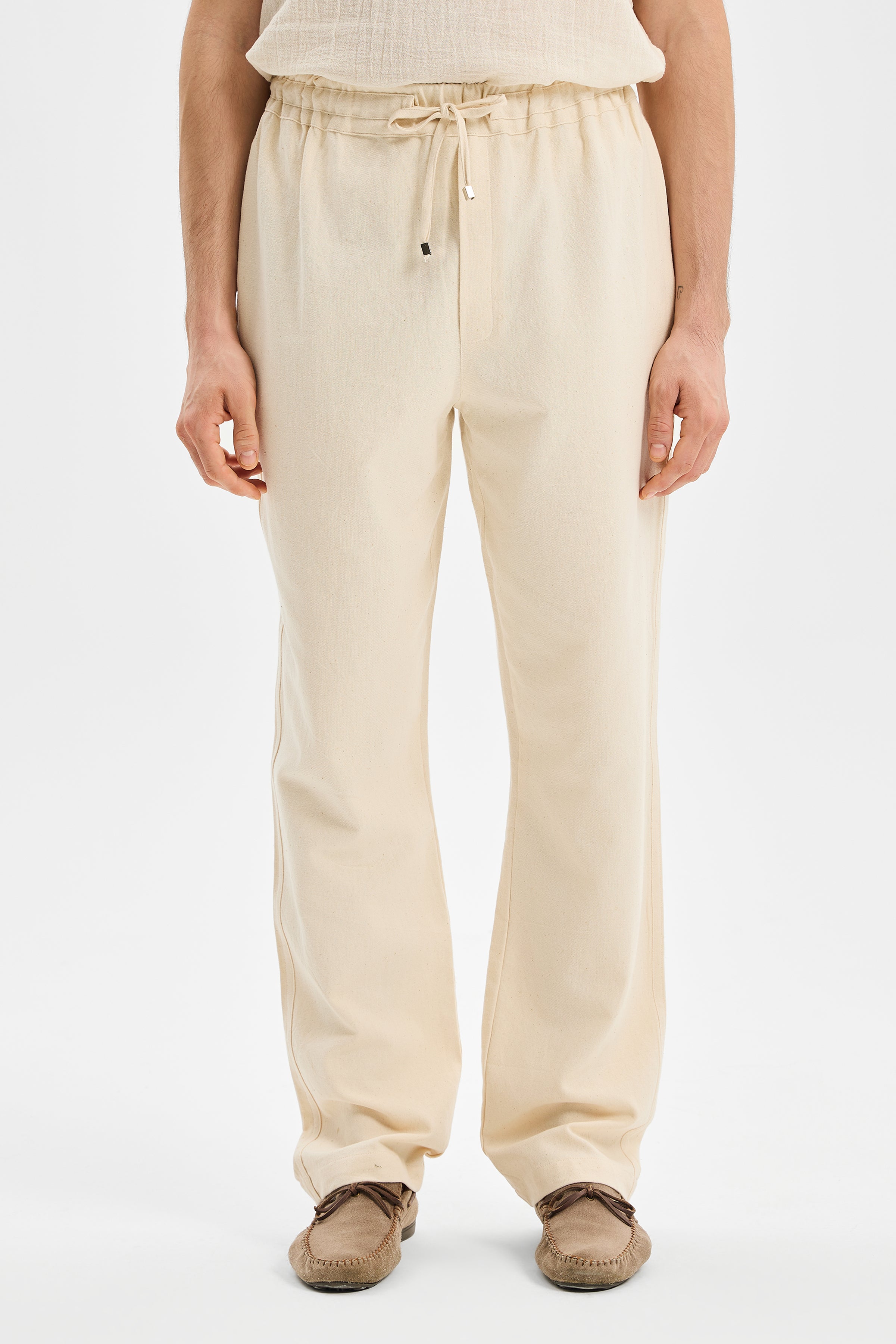 Anchor Klasik Erkek Pantolon Ekru