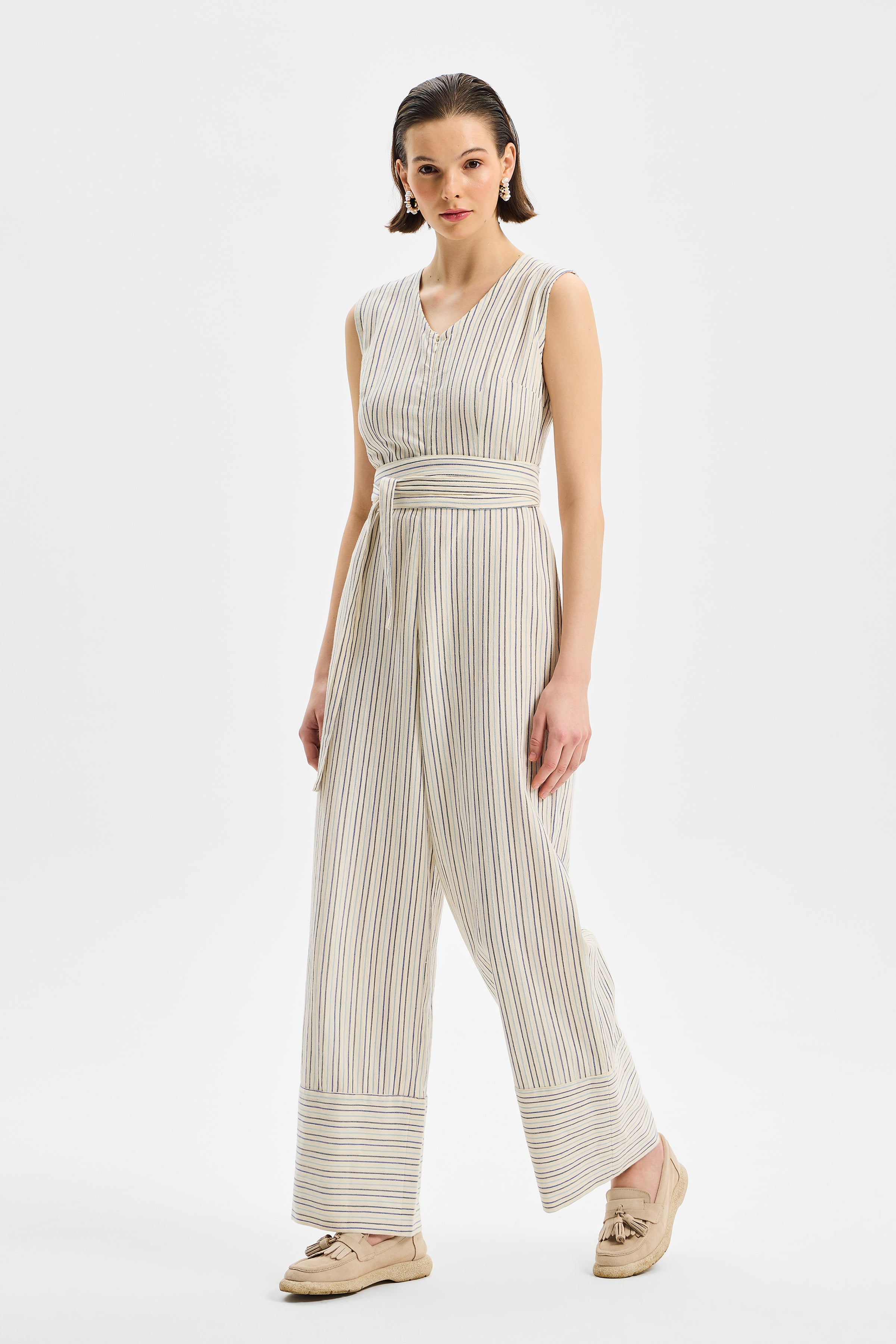 Avena Women’s Jumpsuit Colorful Striped