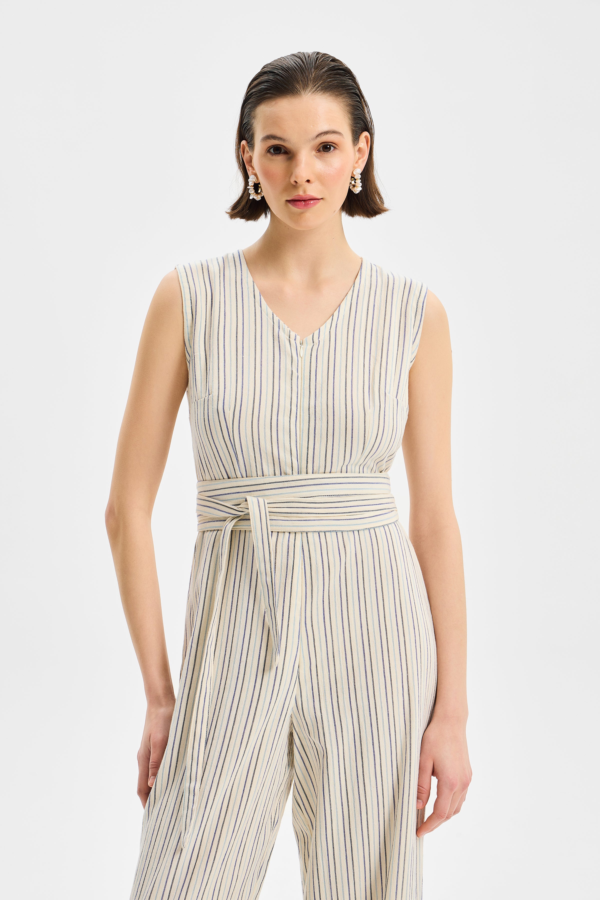 Avena Women’s Jumpsuit Colorful Striped