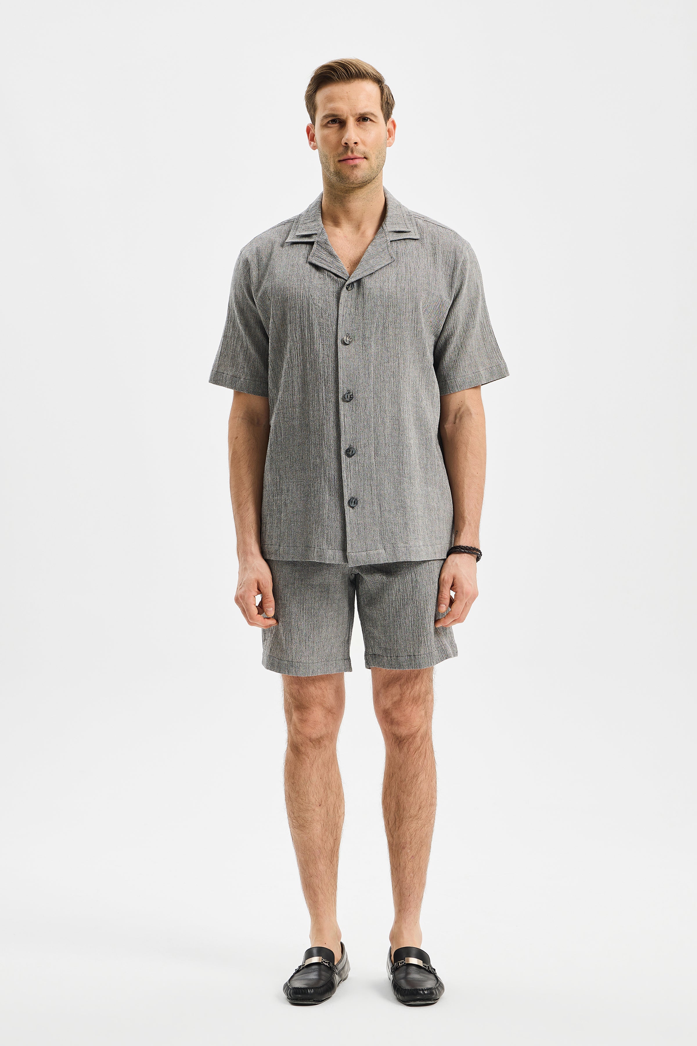 Layer Erkek Çift Kat Apaj Yaka Gömlek