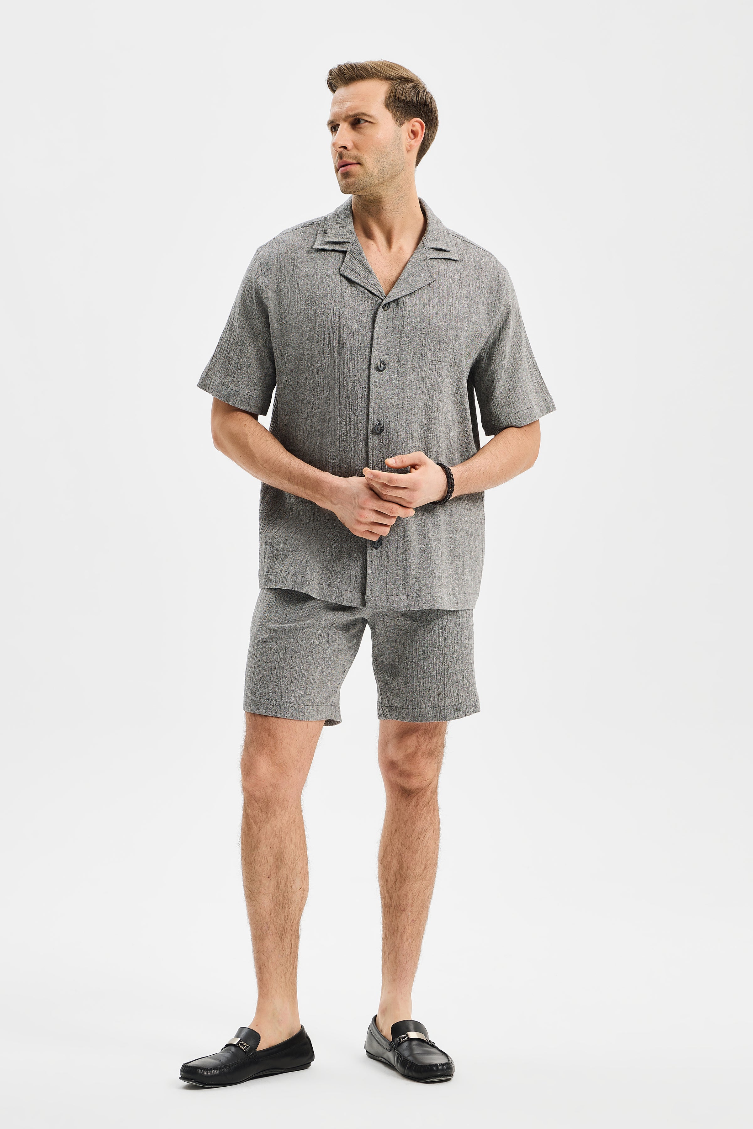 Layer Erkek Çift Kat Apaj Yaka Gömlek