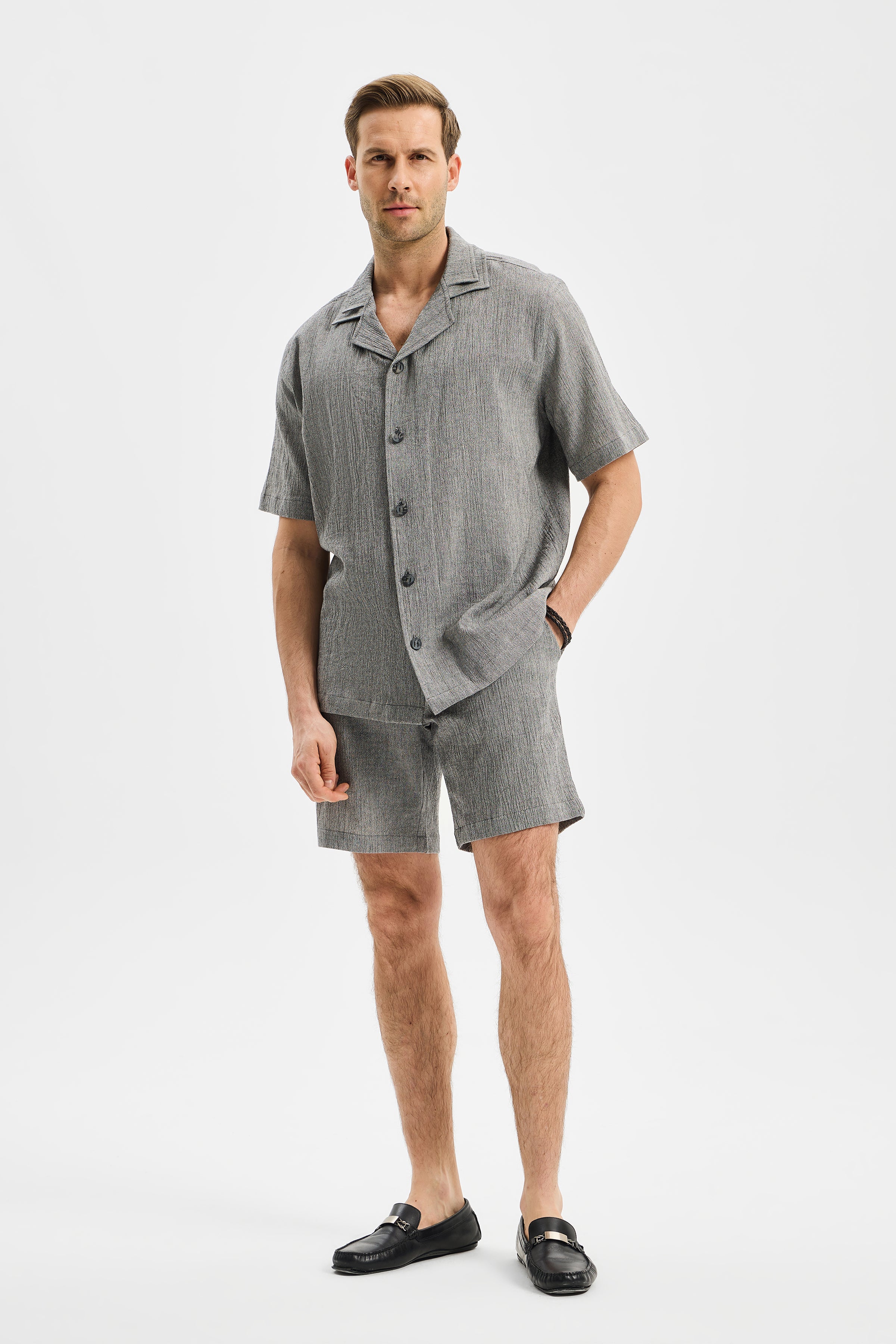 Drift Erkek Şort Antrasit Siyah