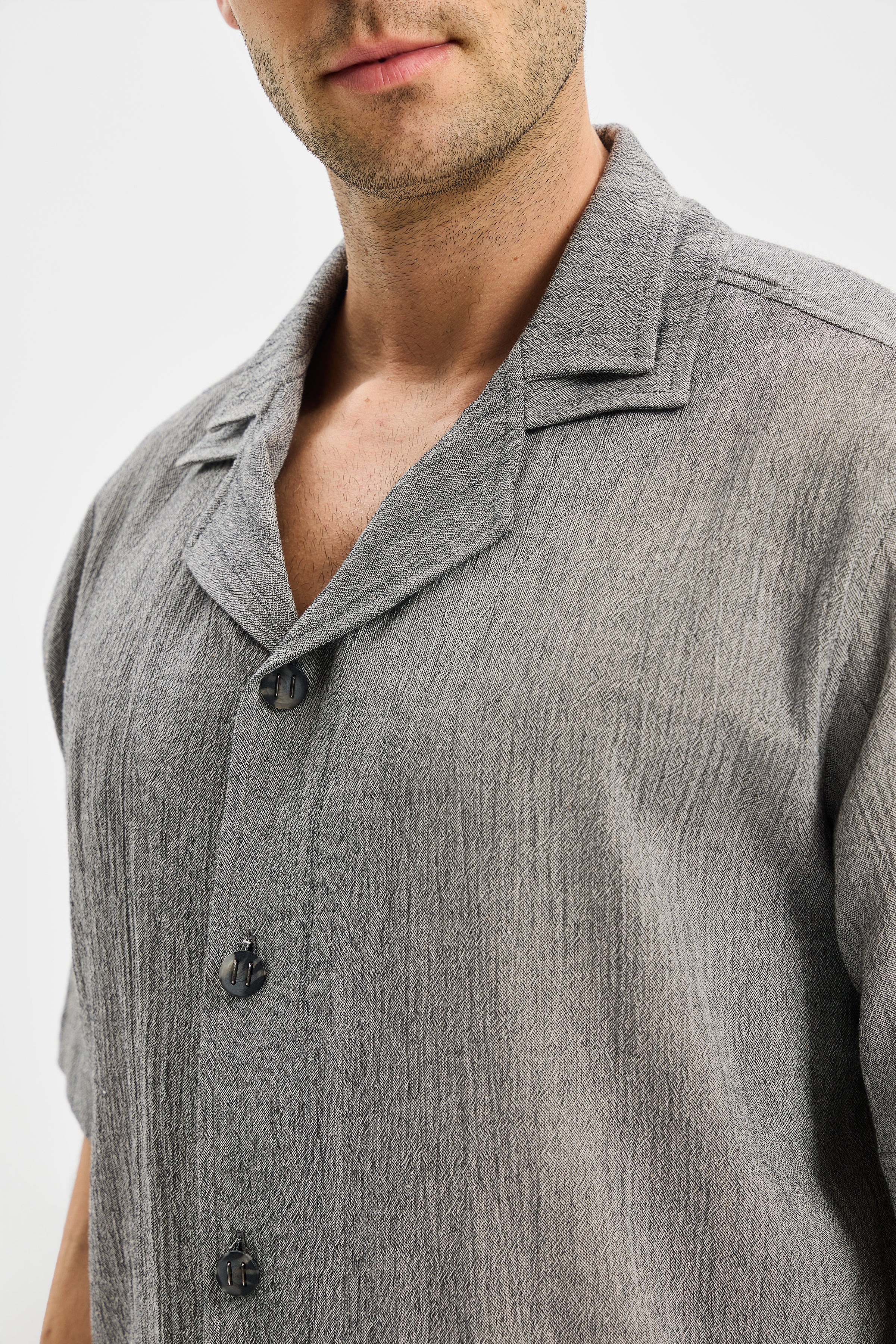 Layer Erkek Çift Kat Apaj Yaka Gömlek