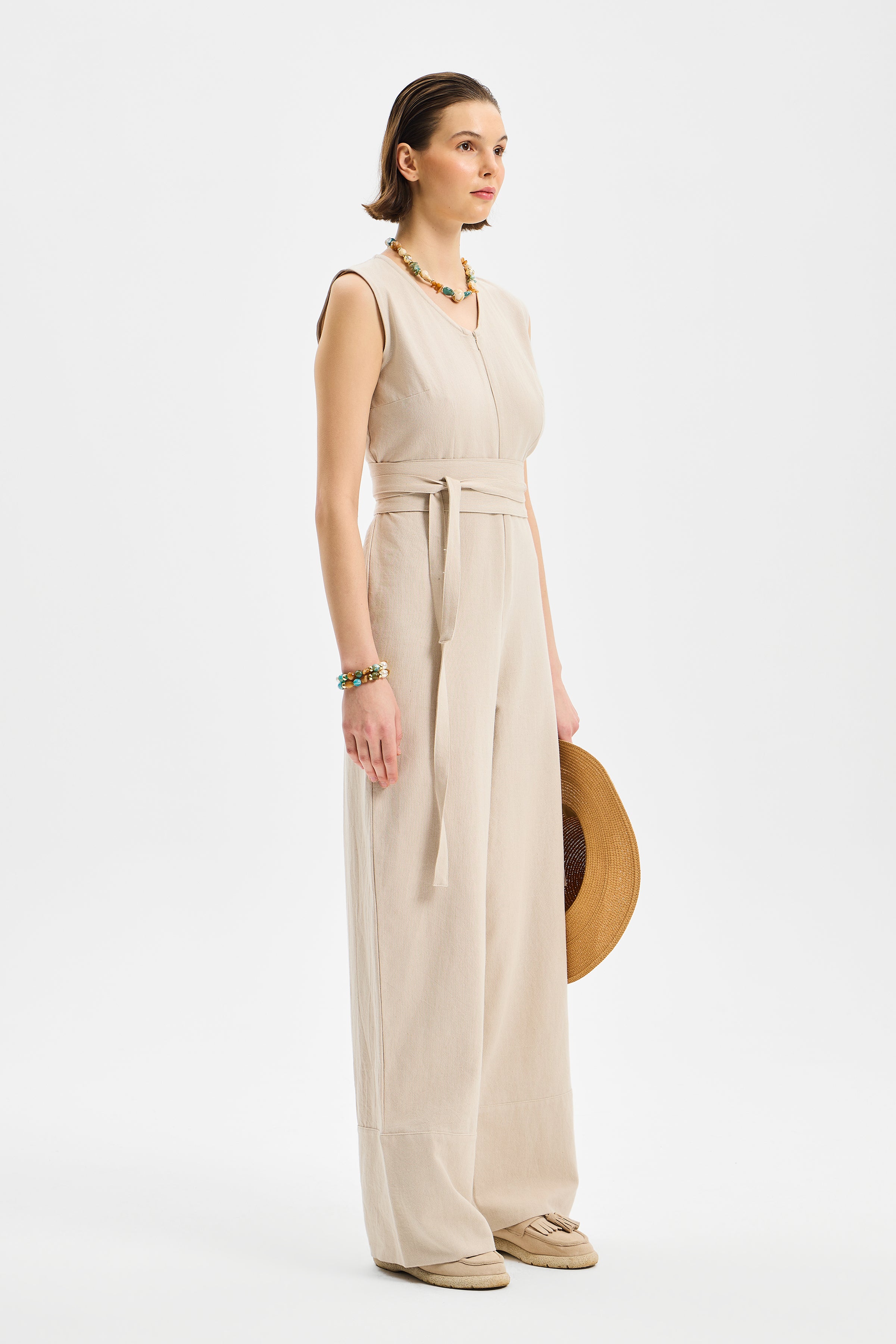 Avena Women’s Jumpsuit Stone