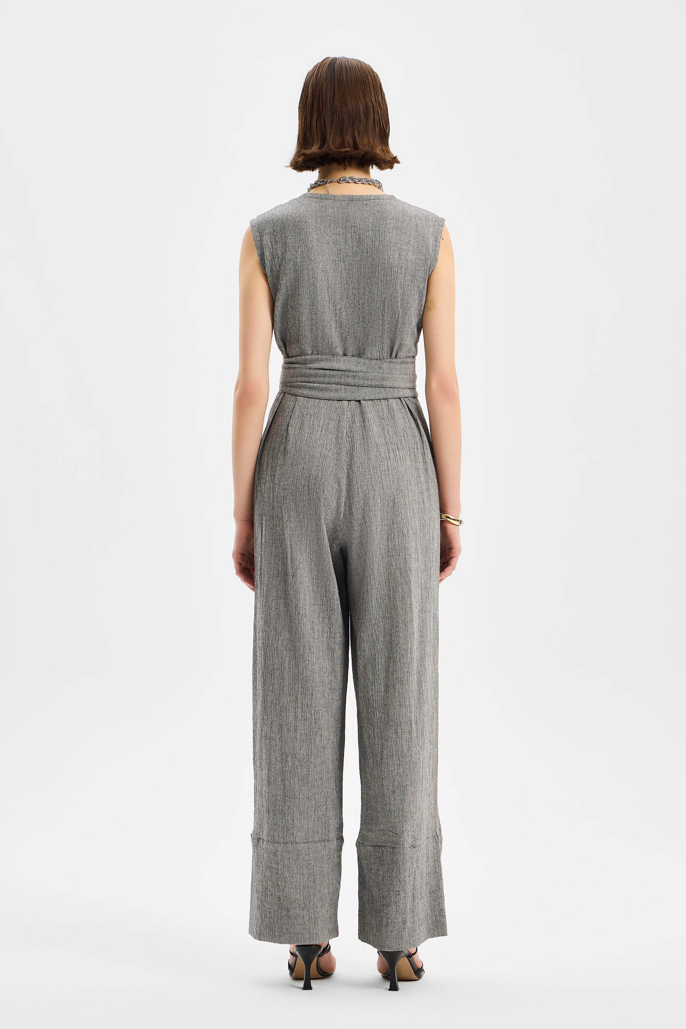 Avena Kadın Tulum Antrasit Siyah