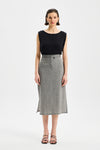 Axis Midi Slim Skirt Anthracite Black