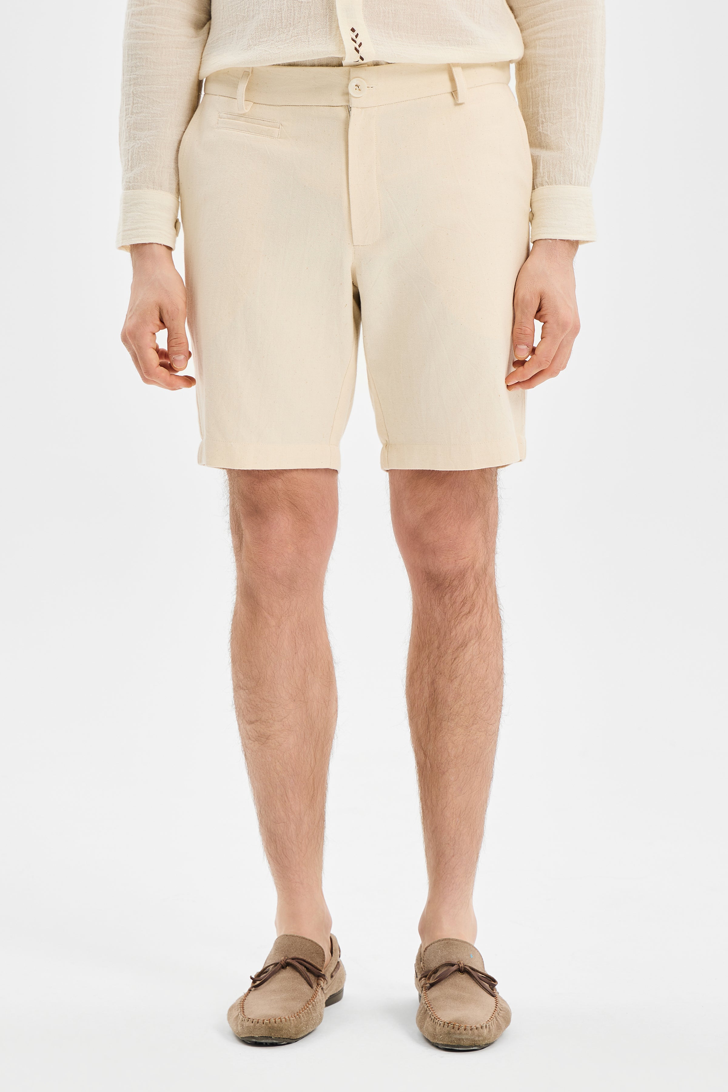 Drift Erkek Şort Ekru