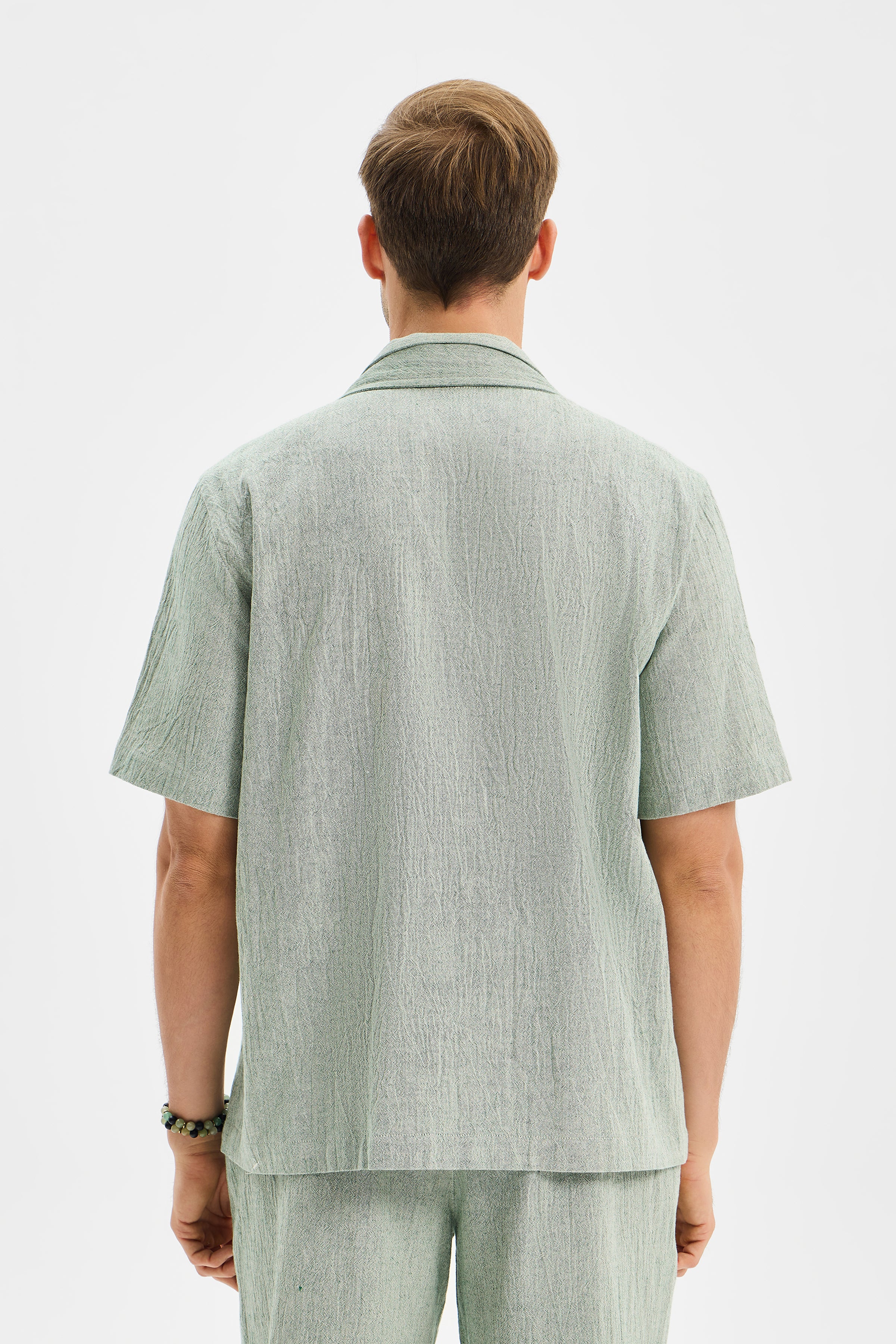 Layer Erkek Çift Kat Apaj Yaka Gömlek