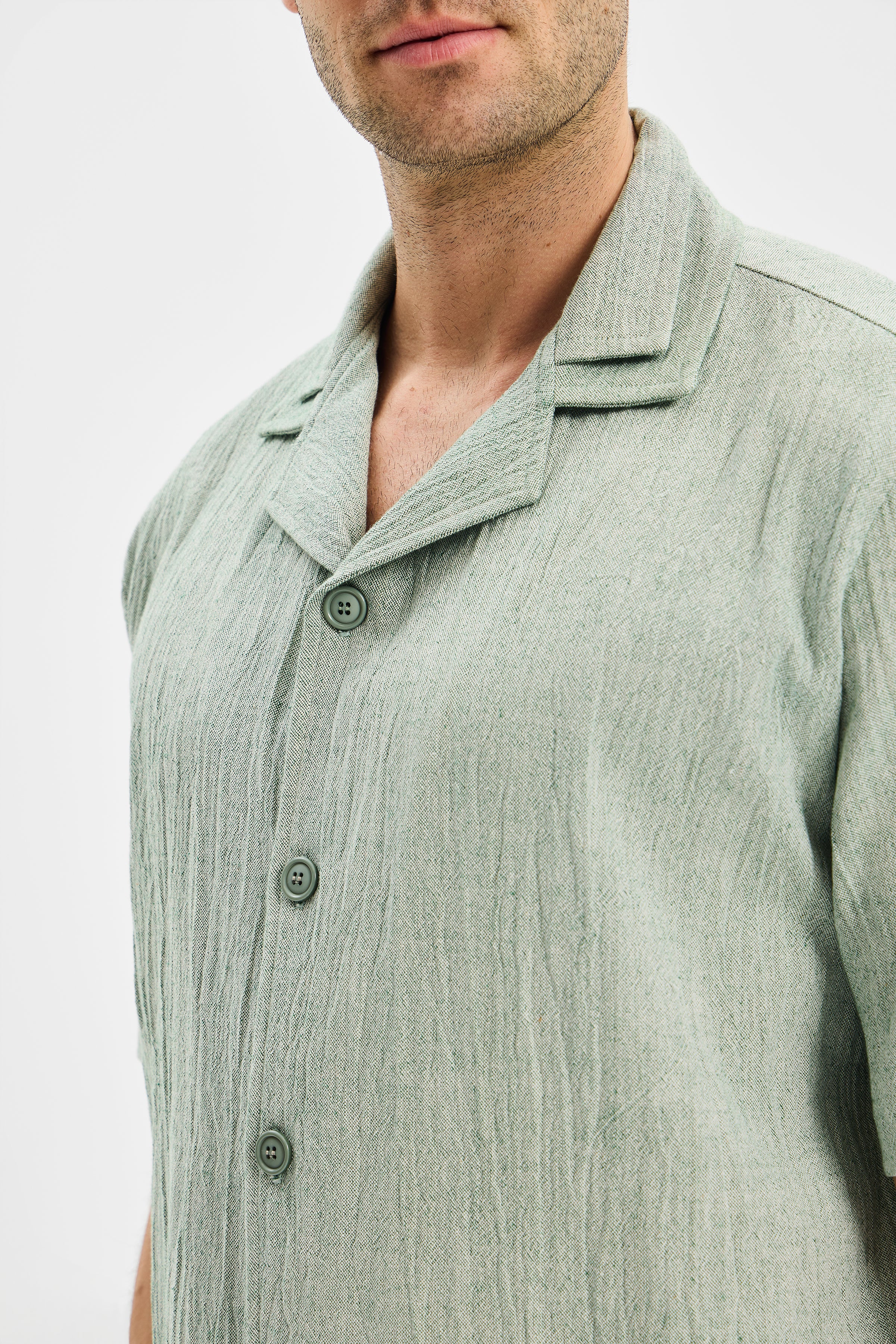 Layer Erkek Çift Kat Apaj Yaka Gömlek