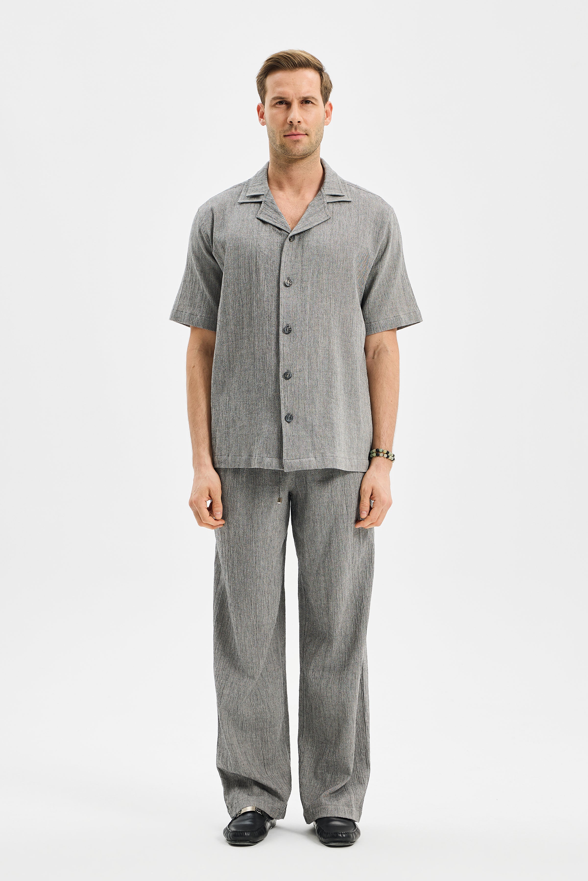 Current Erkek Bol Paça Pantolon Antrasit Siyah