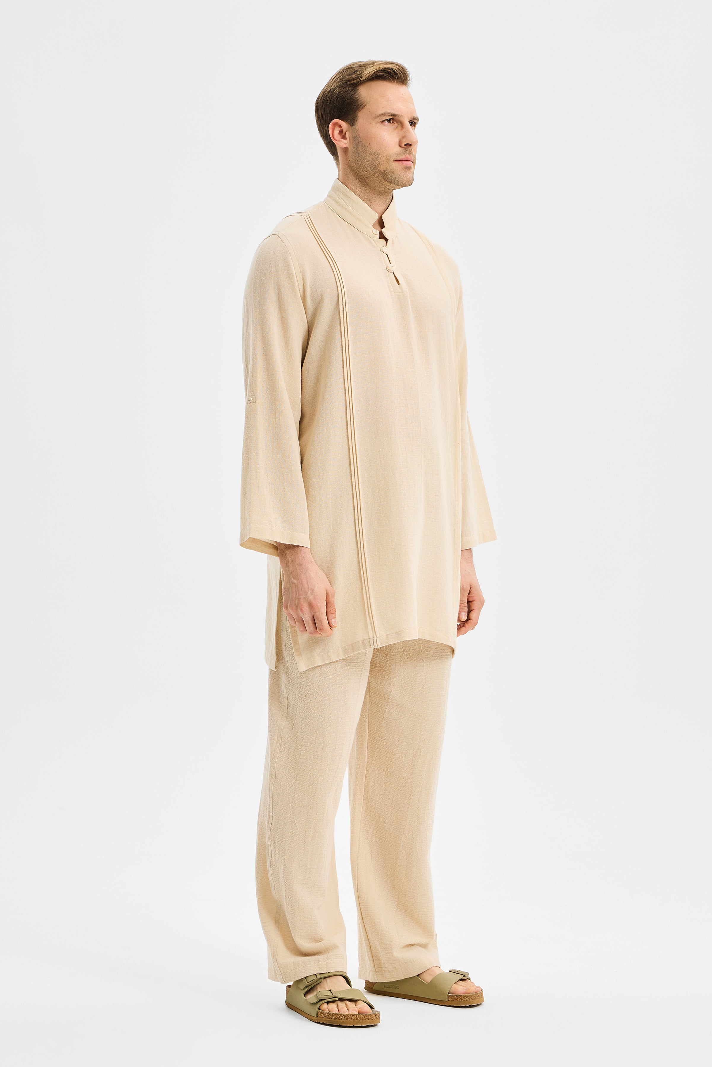 Current Bol Paça Pantolon Taş Rengi