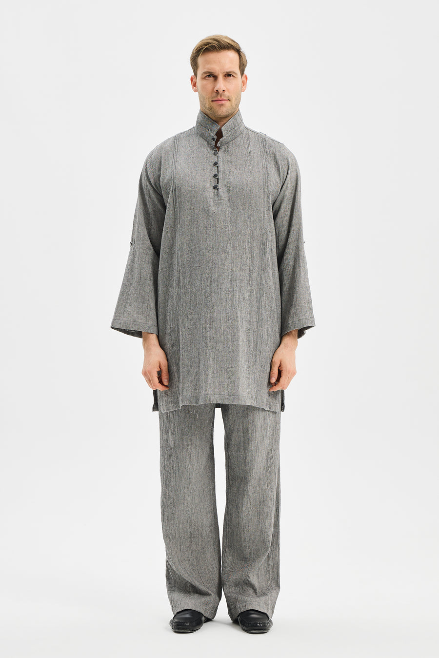 Rite Men's Short Dress Anthracite Black