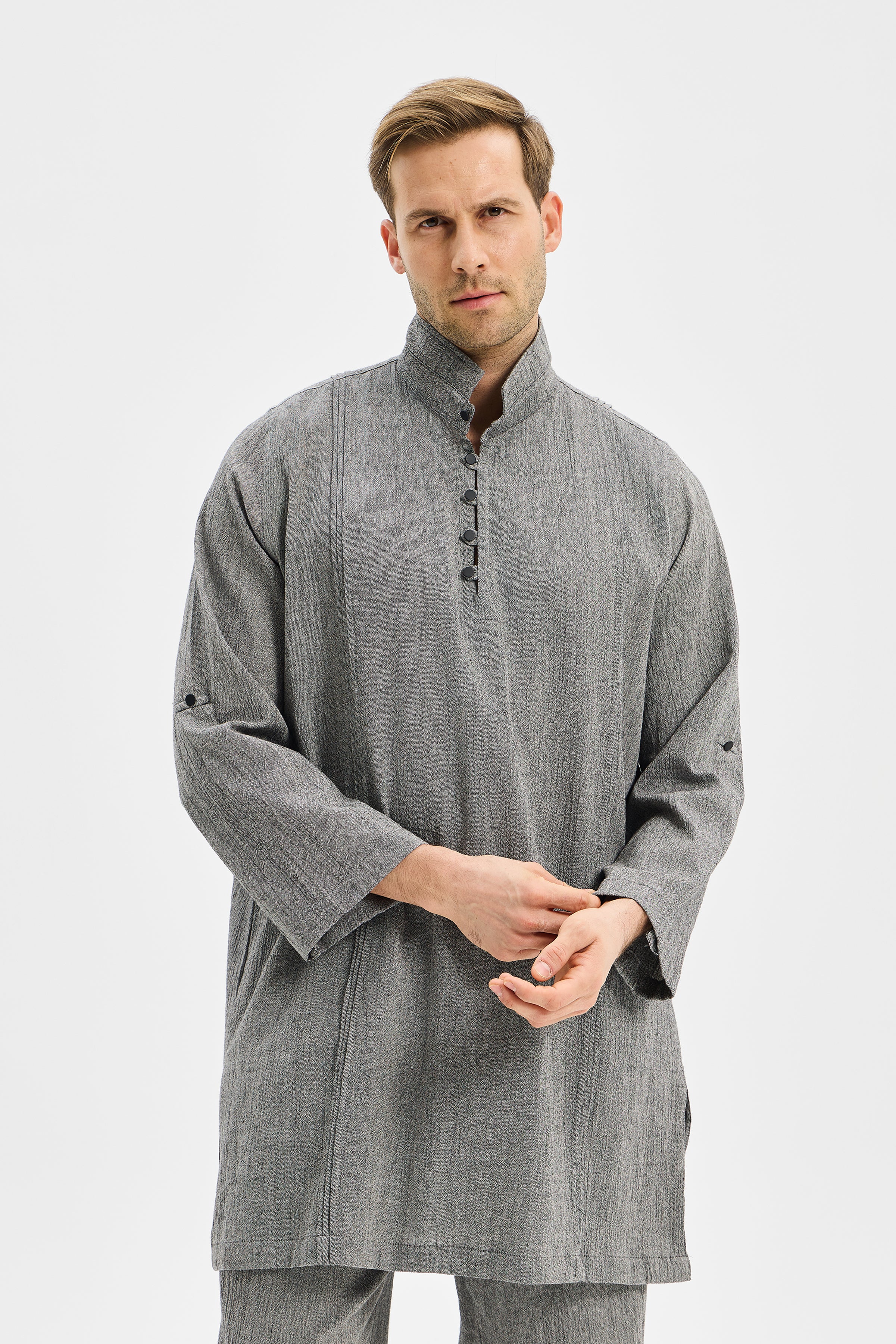 Rite Men's Short Dress Anthracite Black