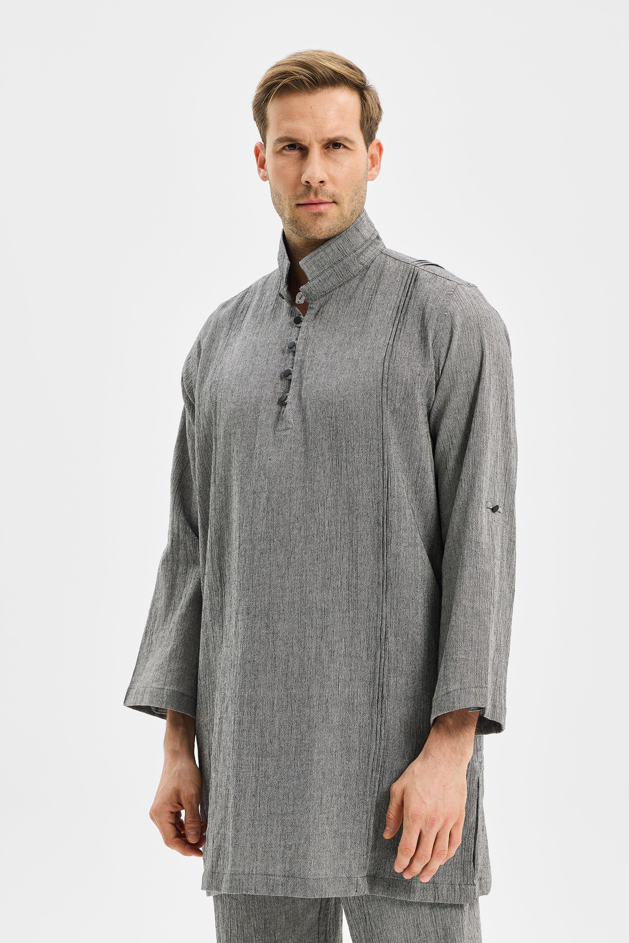 Rite Men's Short Dress Anthracite Black