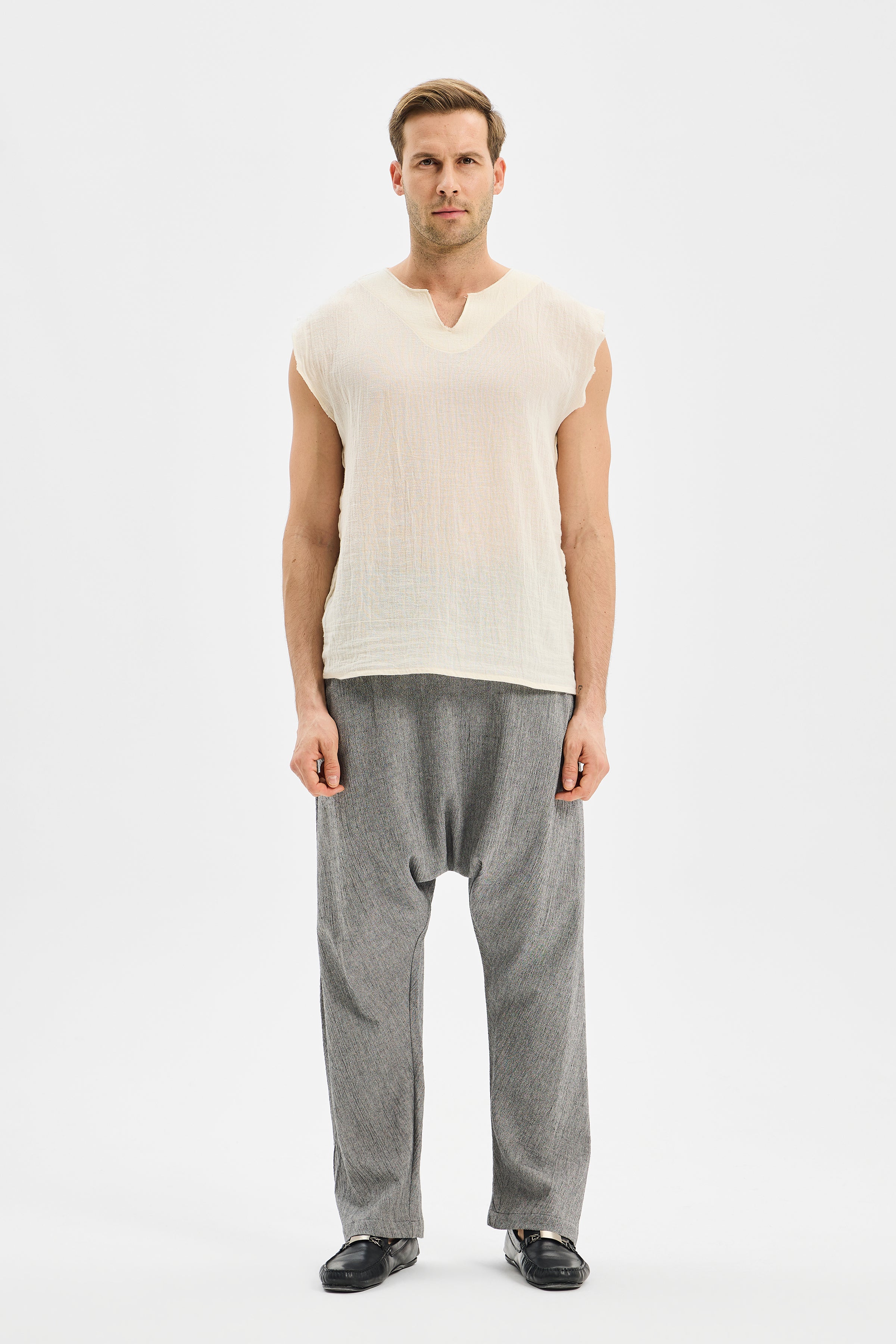 Drape Erkek Şalvar Pantolon Antrasit Siyah