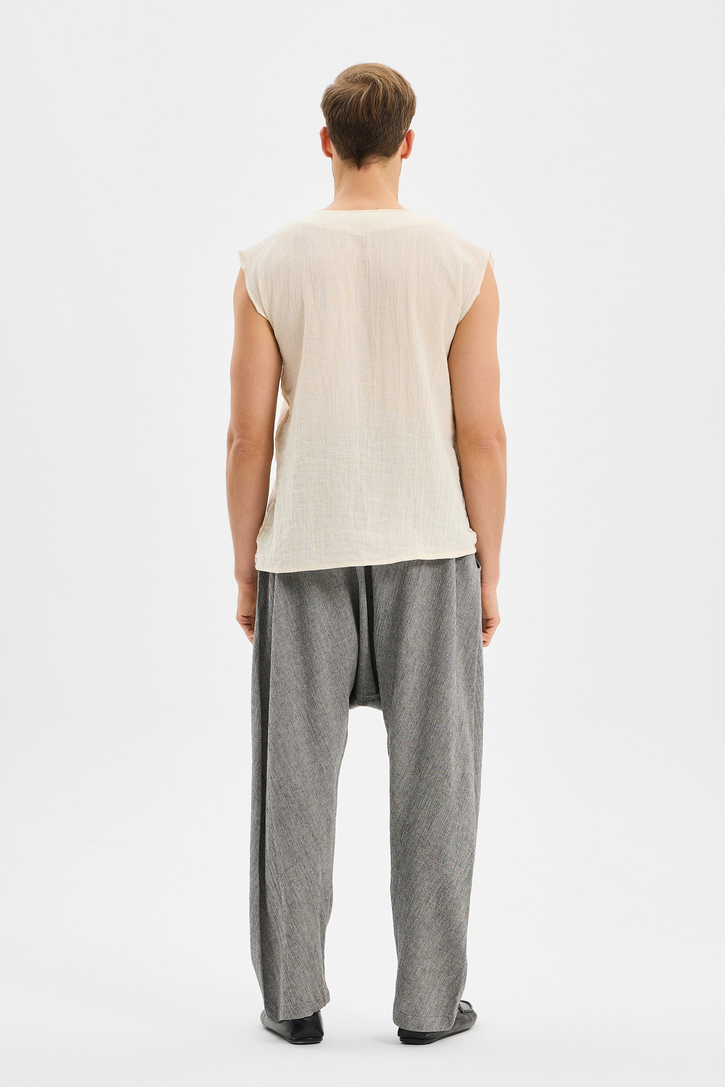 Drape Men's Shalwar Trousers Anthracite Black