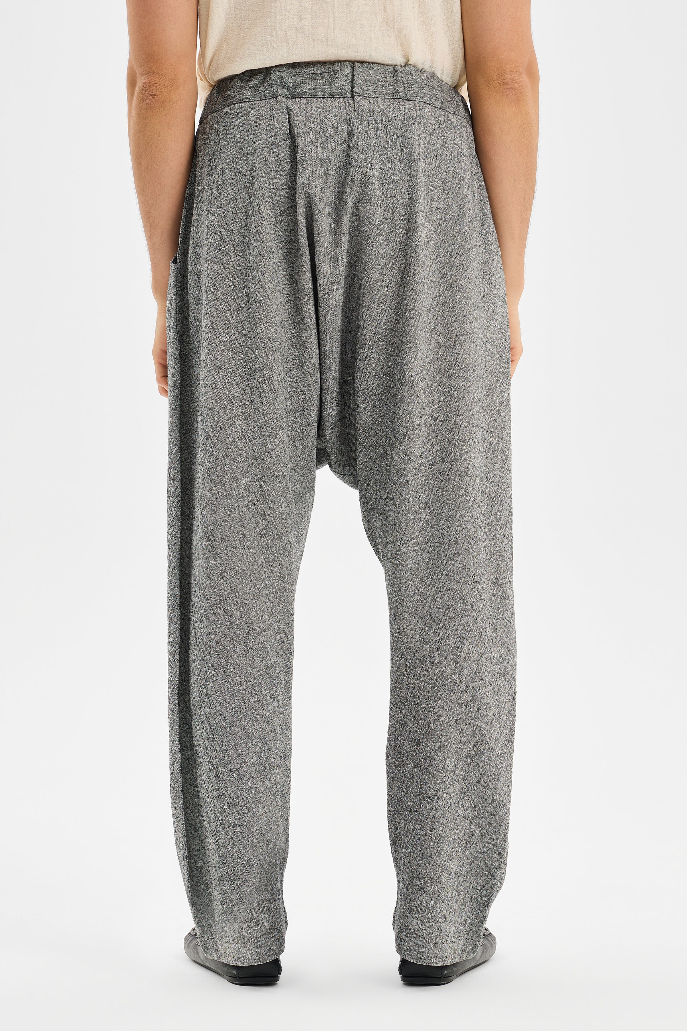 Drape Men's Shalwar Trousers Anthracite Black