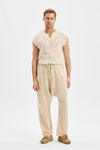 Drape Men's Shalwar Trousers Stone