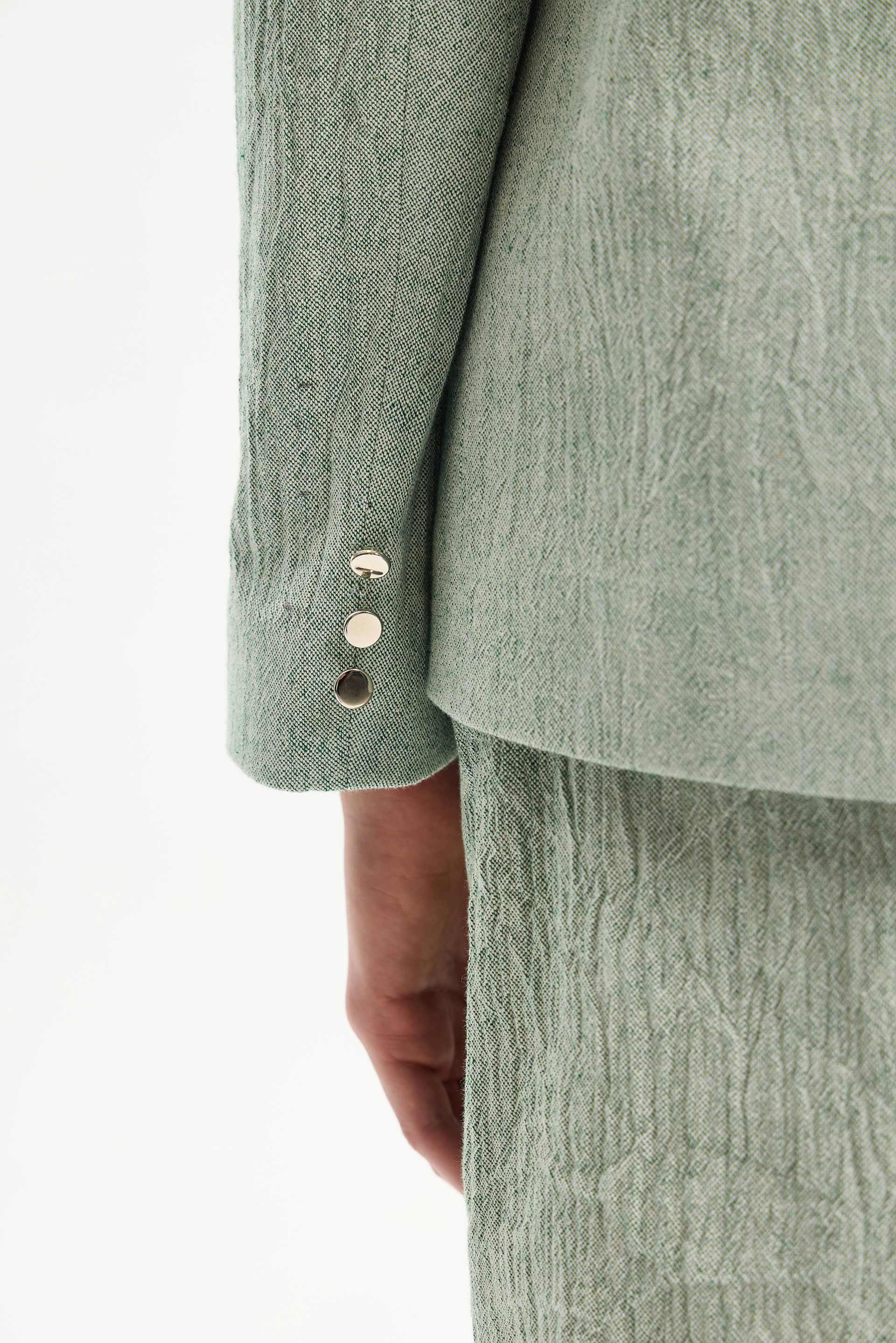 Nexa Women’s Jacket Mint Green (Back Vent Detail)