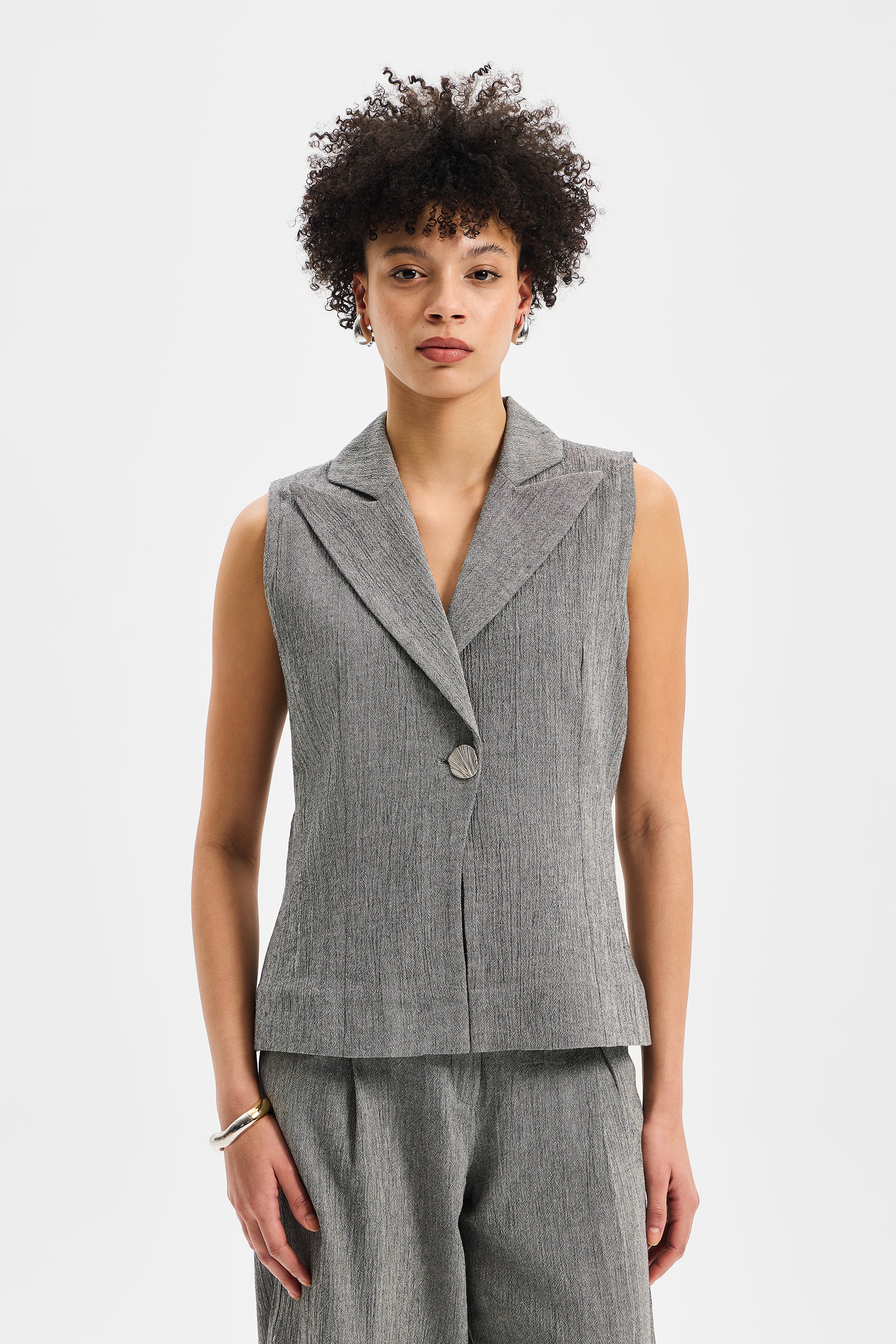 Vera Kadın Yelek Antrasit Siyah