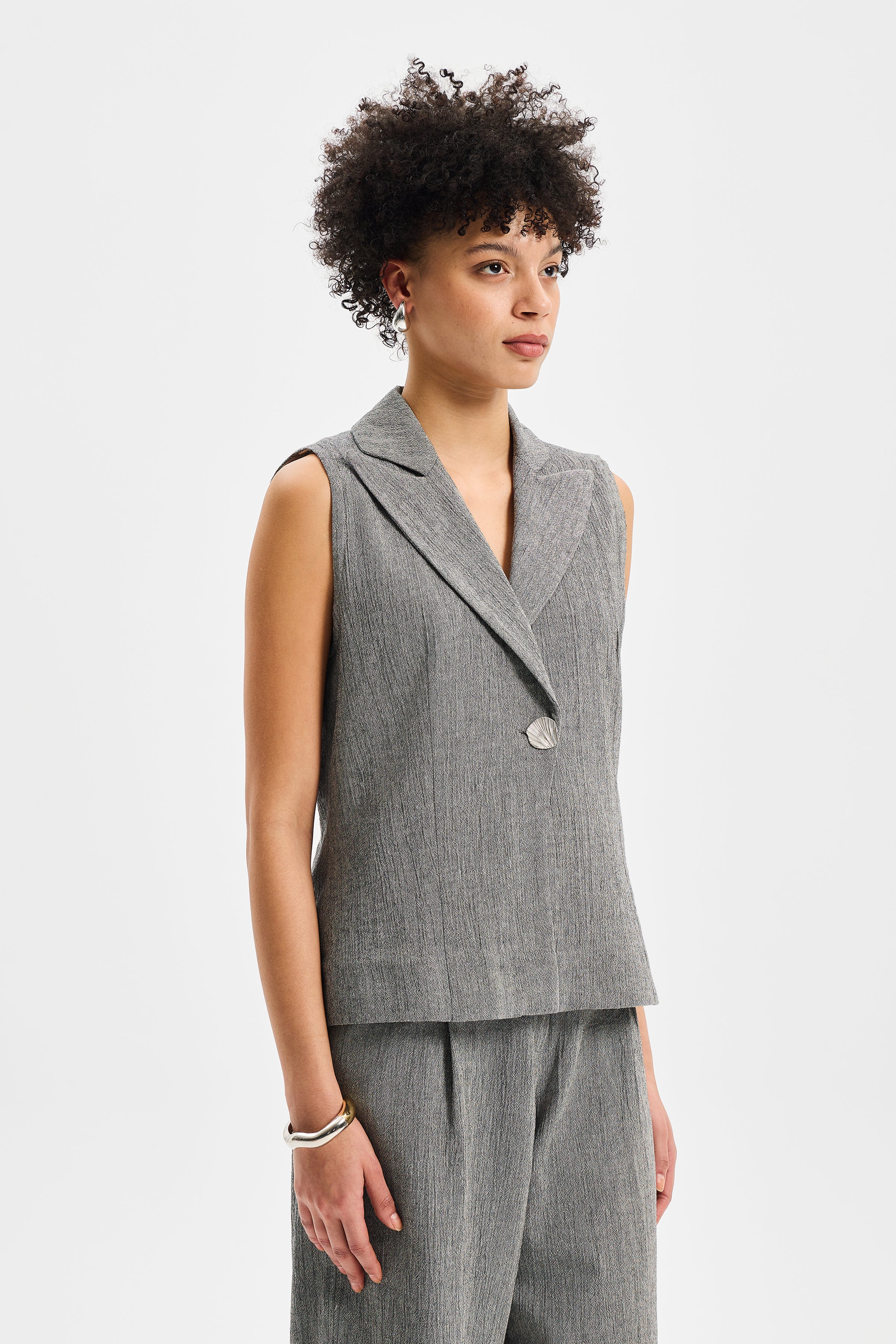 Vera Kadın Yelek Antrasit Siyah